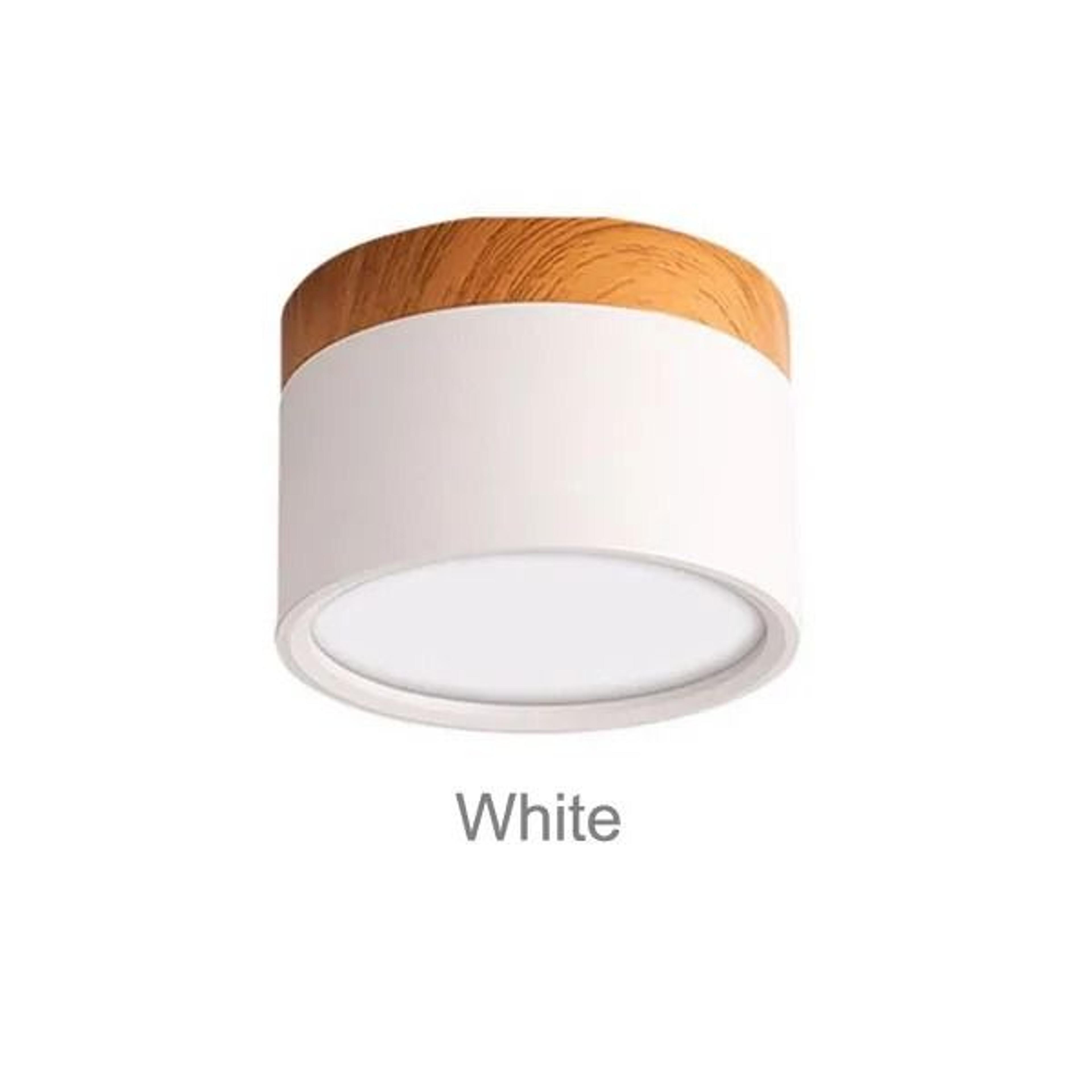Modern Nordic Wood SurfaceMounted LED Ceiling Spotlight 11