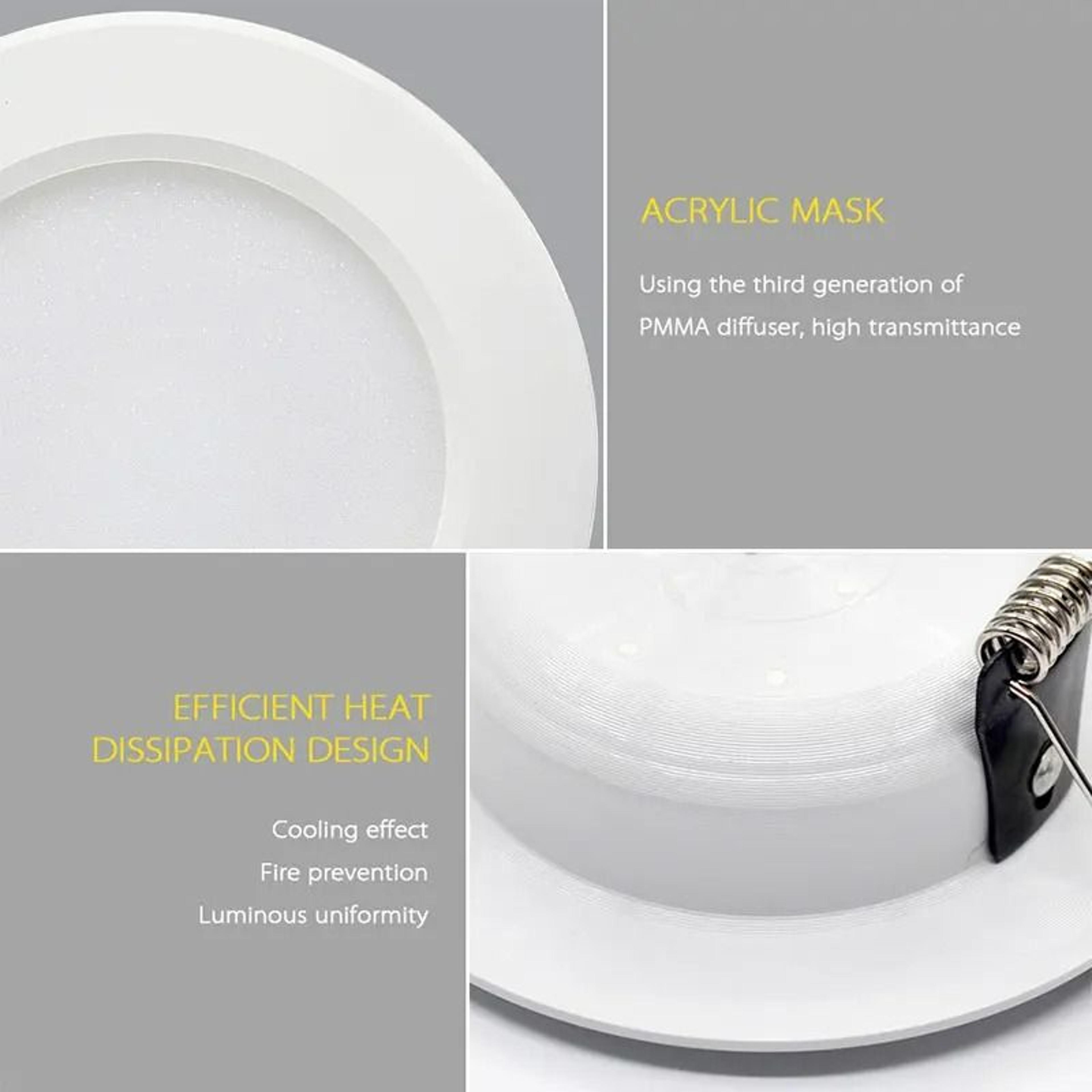 10Piece Waterproof Dimmable Recessed LED Downlight Pack 3