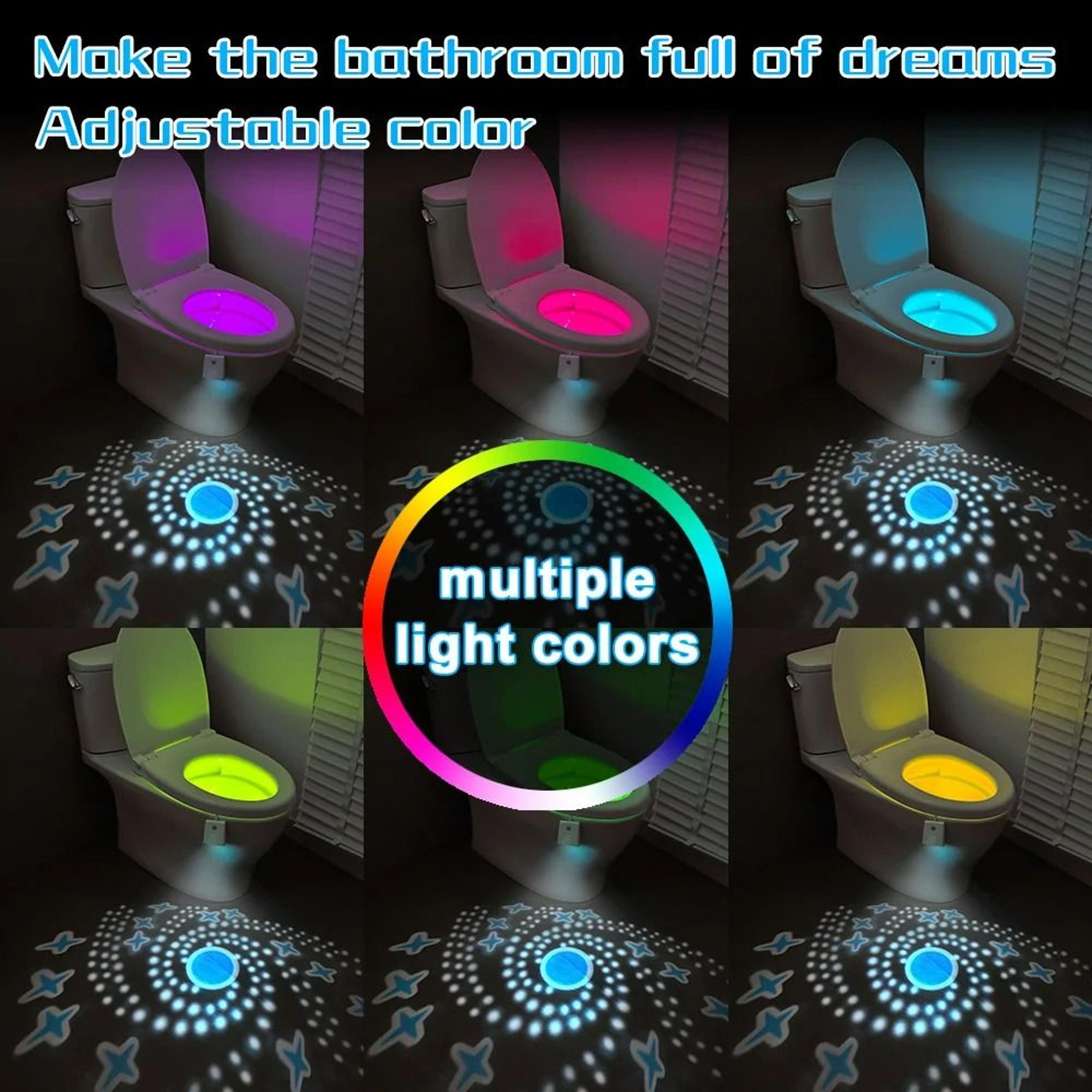 Rechargeable Motion Sensor Toilet Night Light  Projection Lamp 2