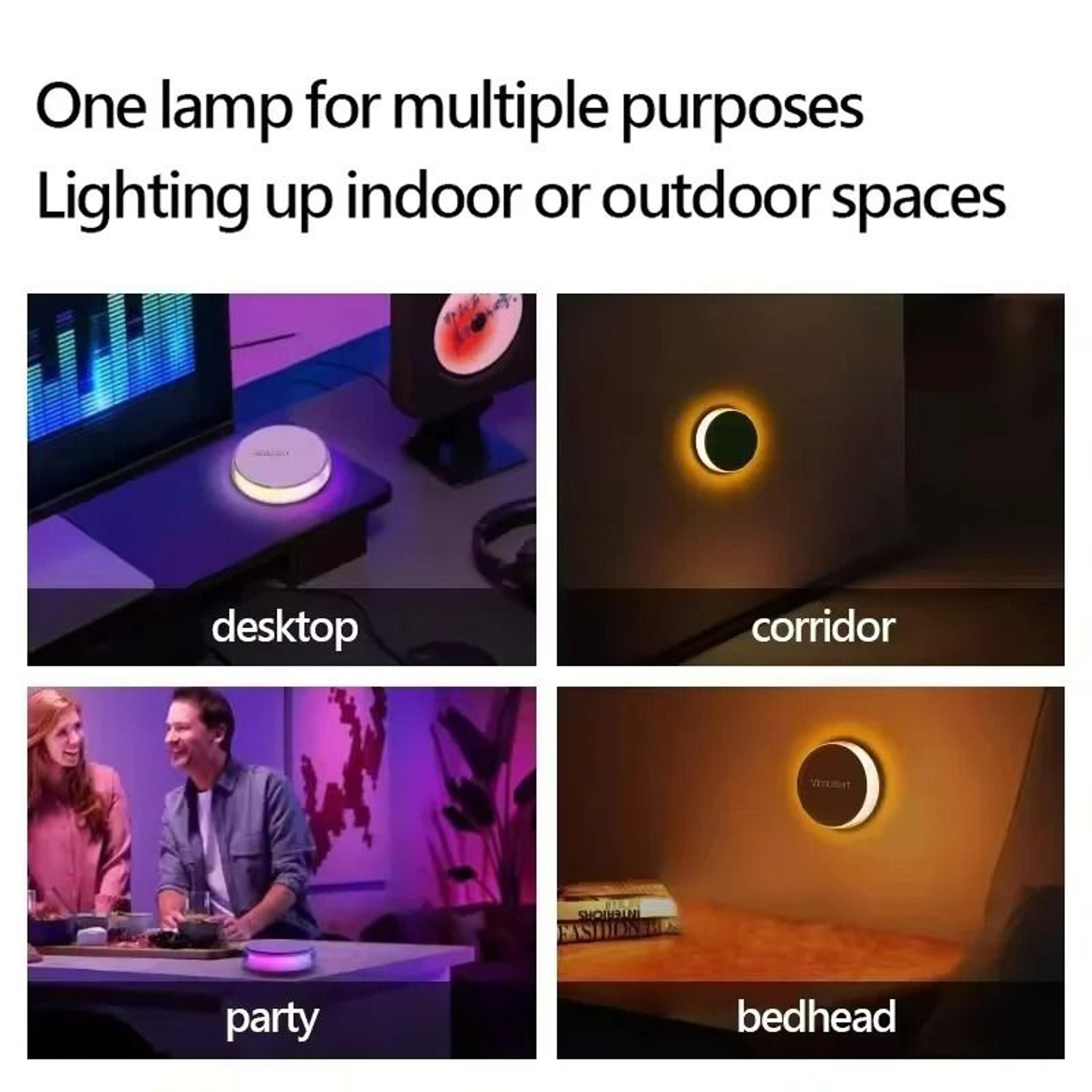 Magnetic Motion Sensing Color Night Light With Dual Modes 4
