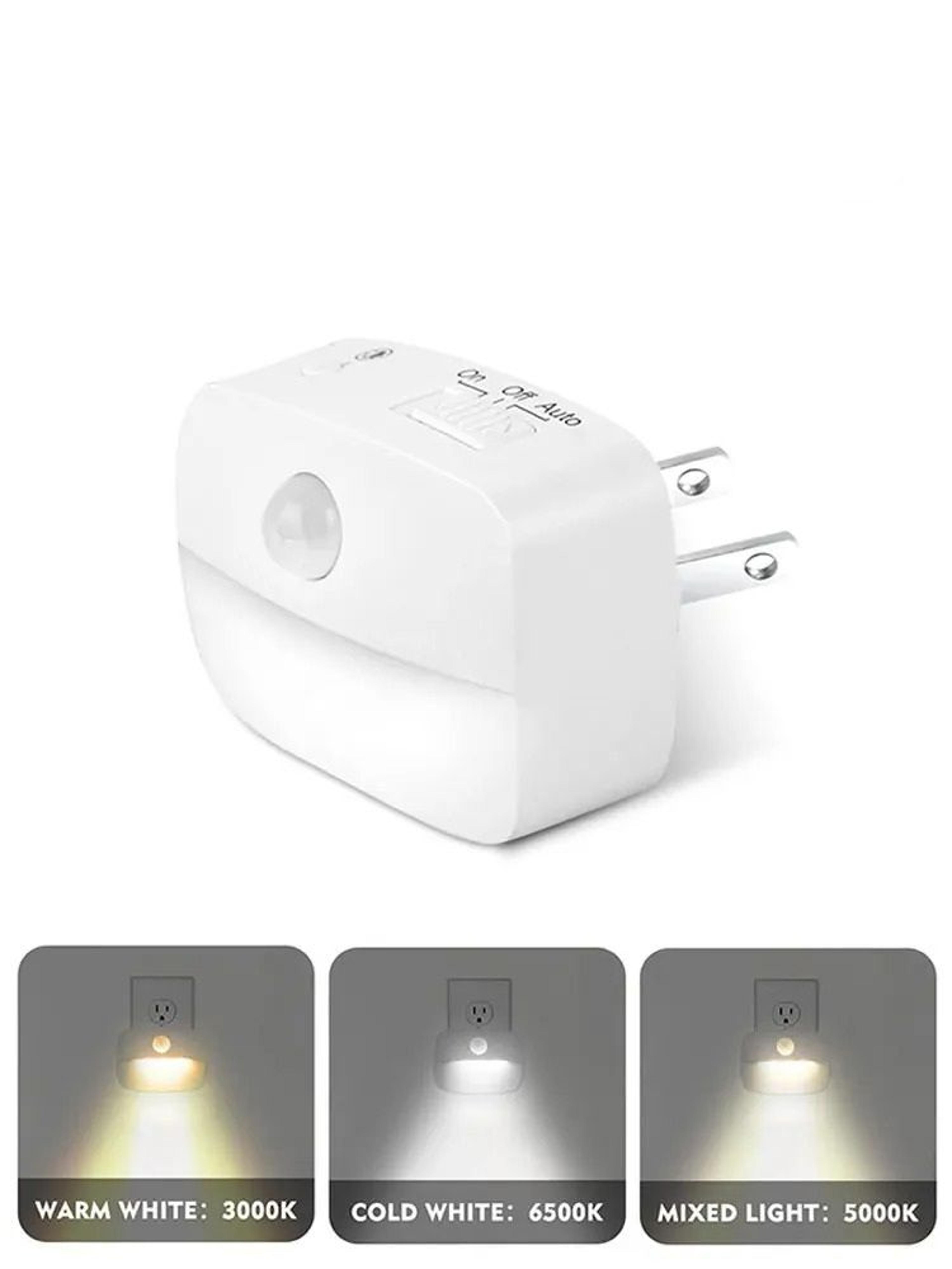 Plugin Motion Sensor LED Night Light With 3 Modes US Plug 0