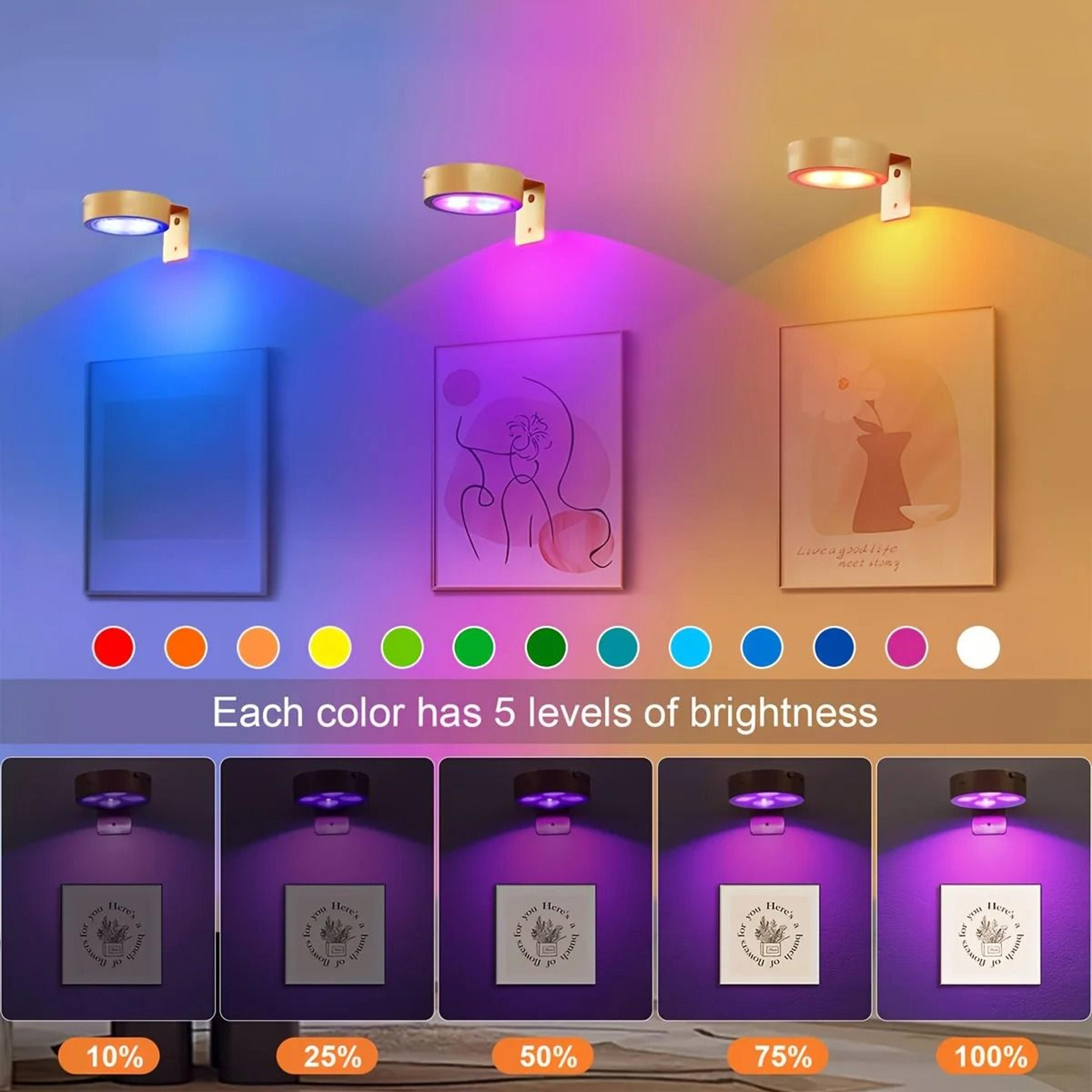 Magnetic ColorChanging LED Desk  Task Puck Light 2