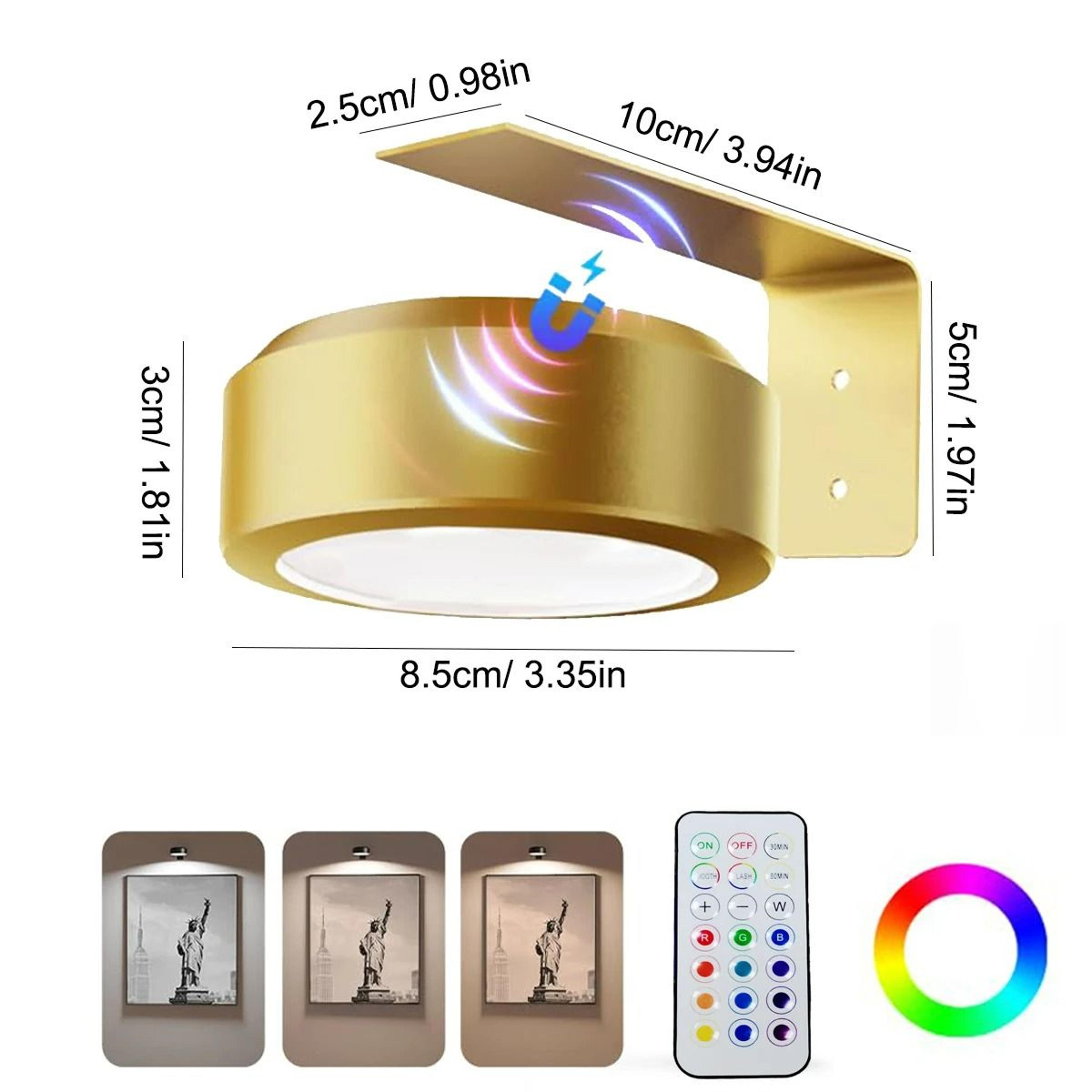 Magnetic ColorChanging LED Desk  Task Puck Light 8