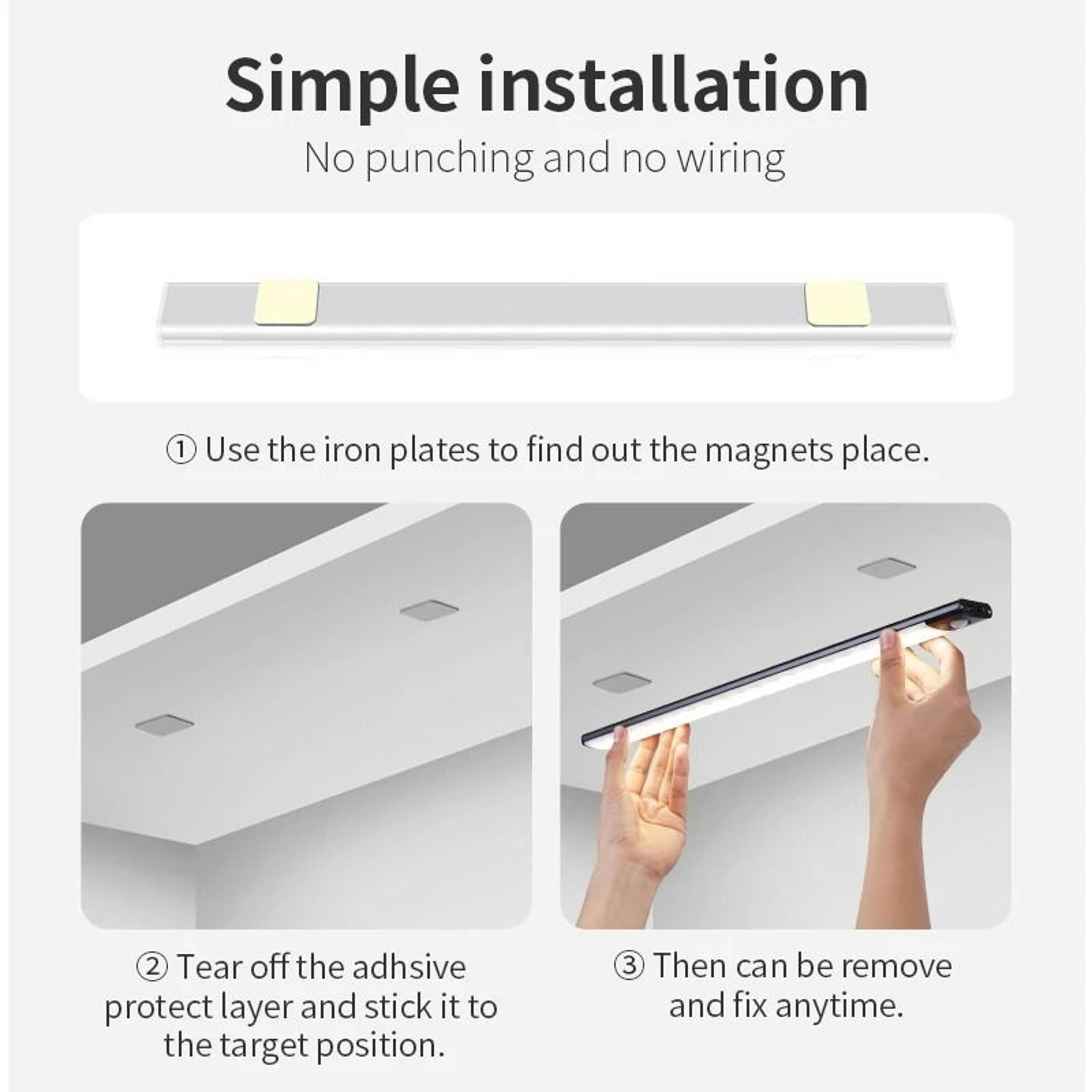 Elite Rechargeable Motion Sensor LED UnderCabinet Light Bar 5