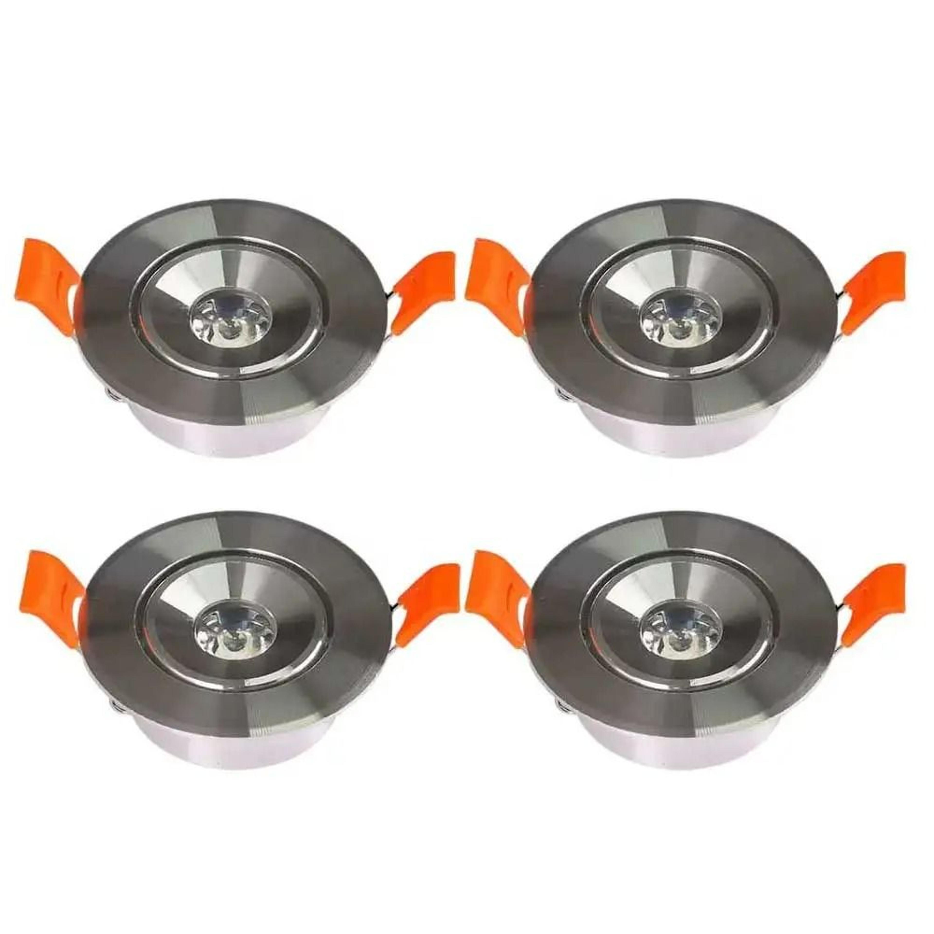 4Pack DC 12V Recessed LED Puck Lights 3W For 50mm55mm Cutout 0