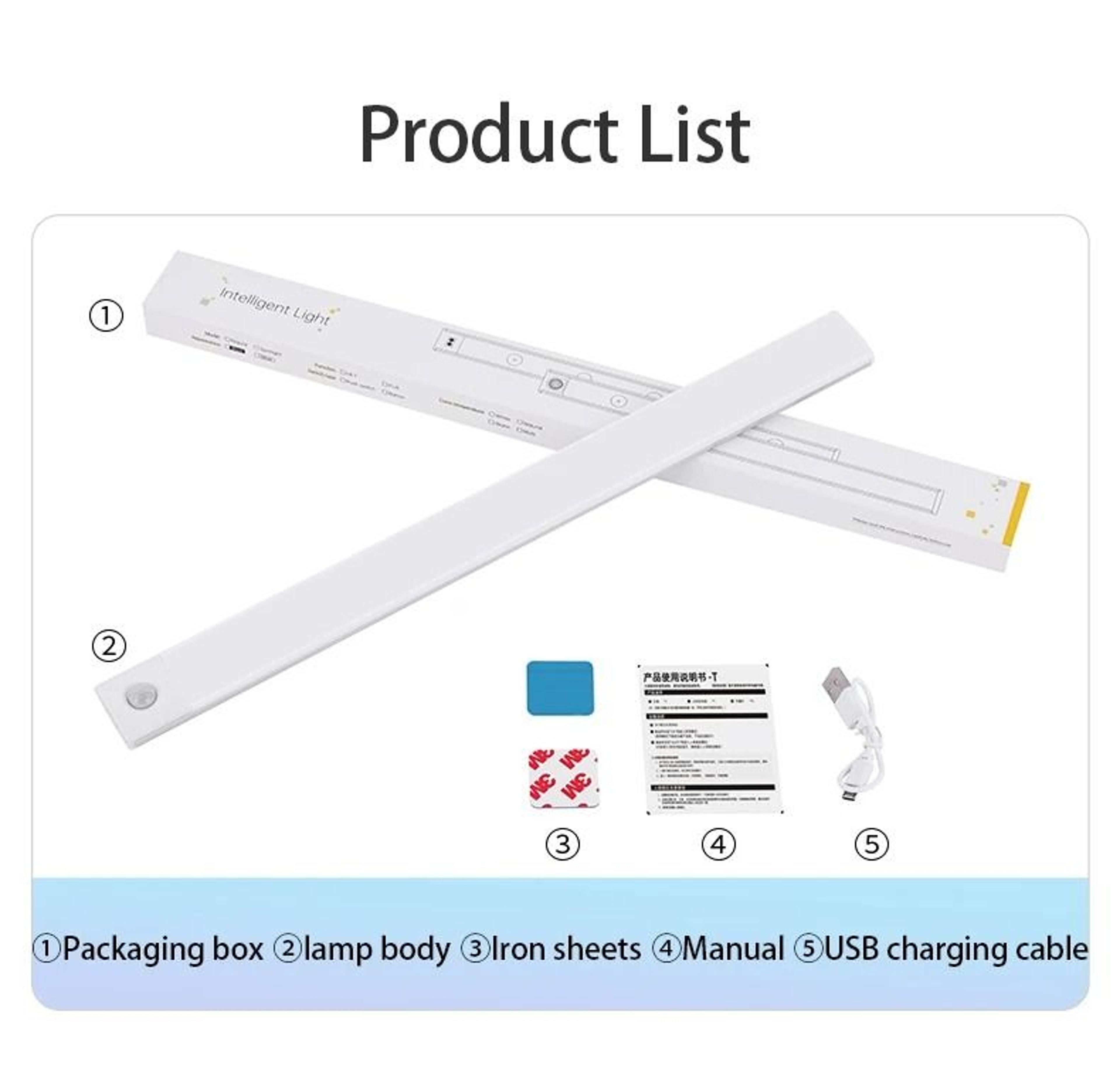 Rechargeable Motion Sensor LED Cabinet Light Bar 5