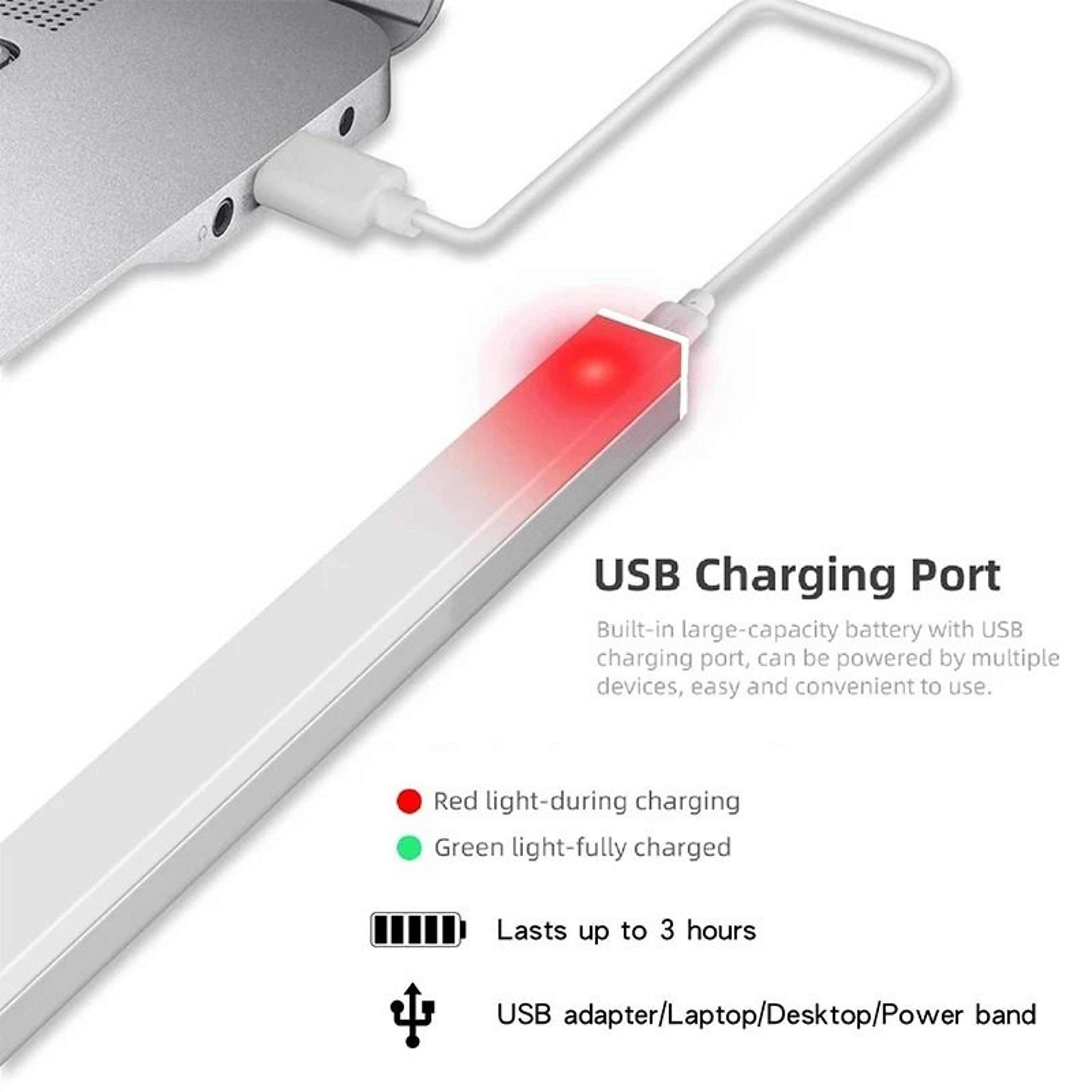 Rechargeable LED Motion Sensor Under Cabinet Light Magnetic Wall Bar Lamp 5