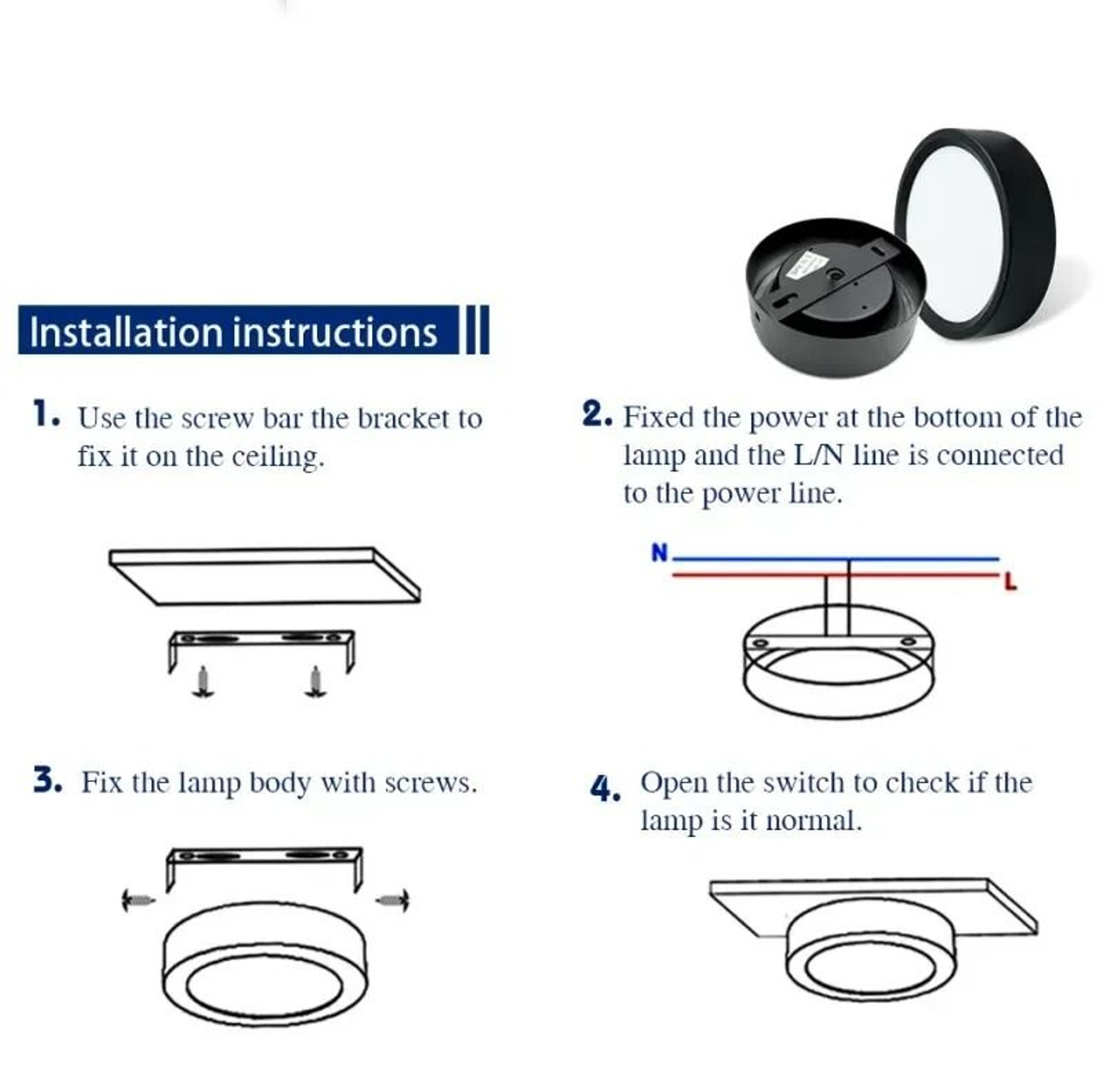 Surface Mounted LED Downlight Modern Ceiling Spot Lamp Fixture 4