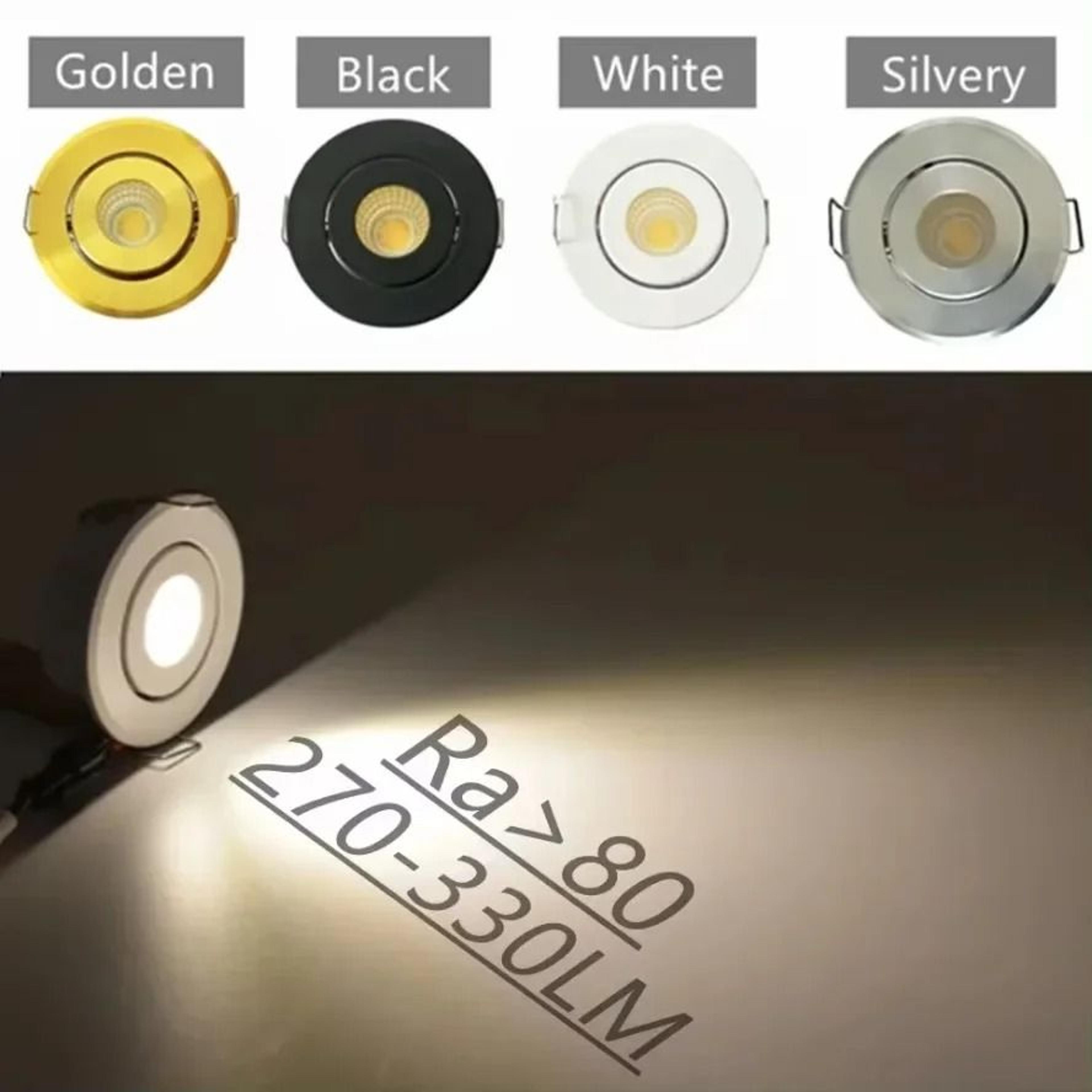 Mini 12V COB LED Recessed Downlight Adjustable Cabinet Spotlight 2