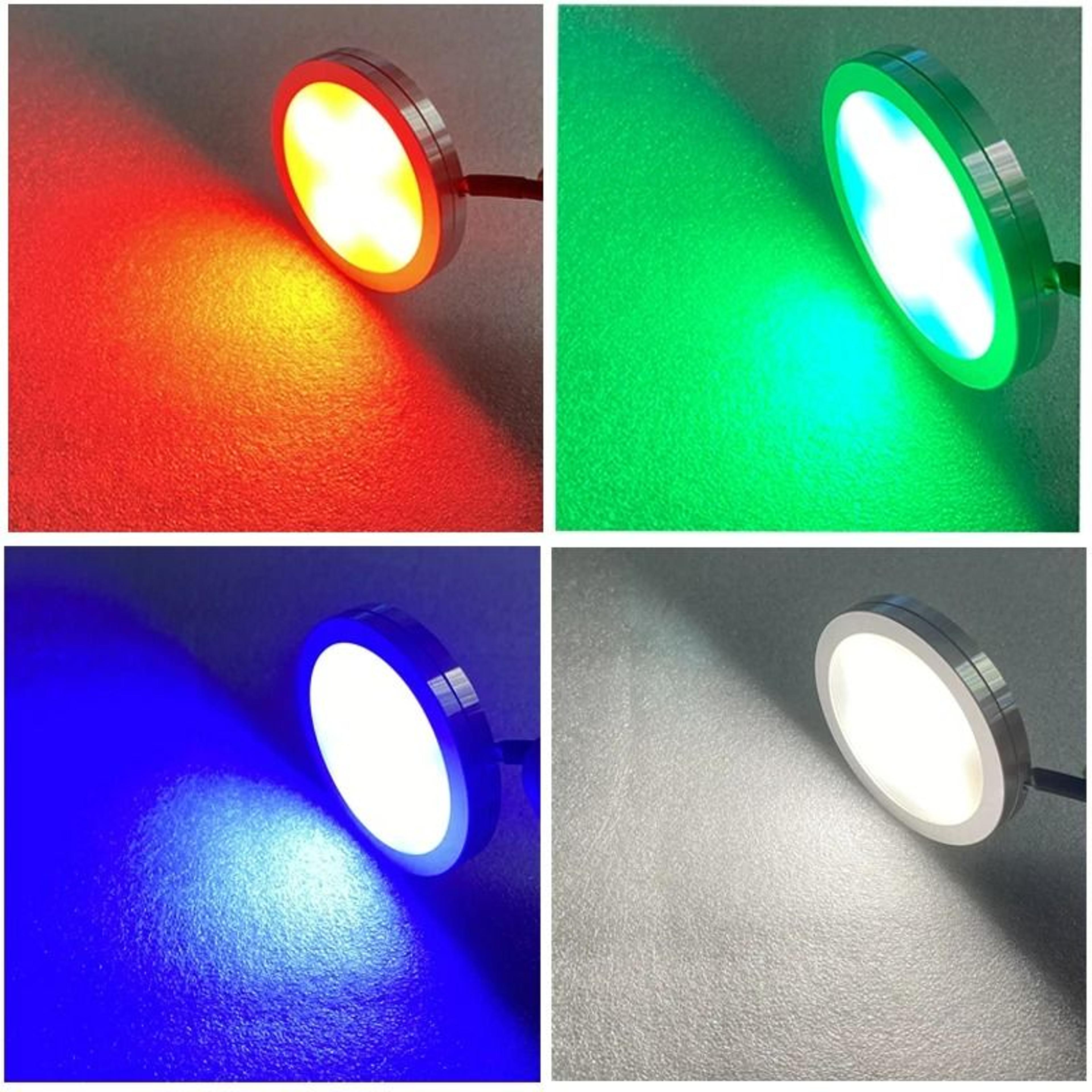 LED Spotlight RGB With Remote Control Mini USB Display Cabinet Counter Lamp 1