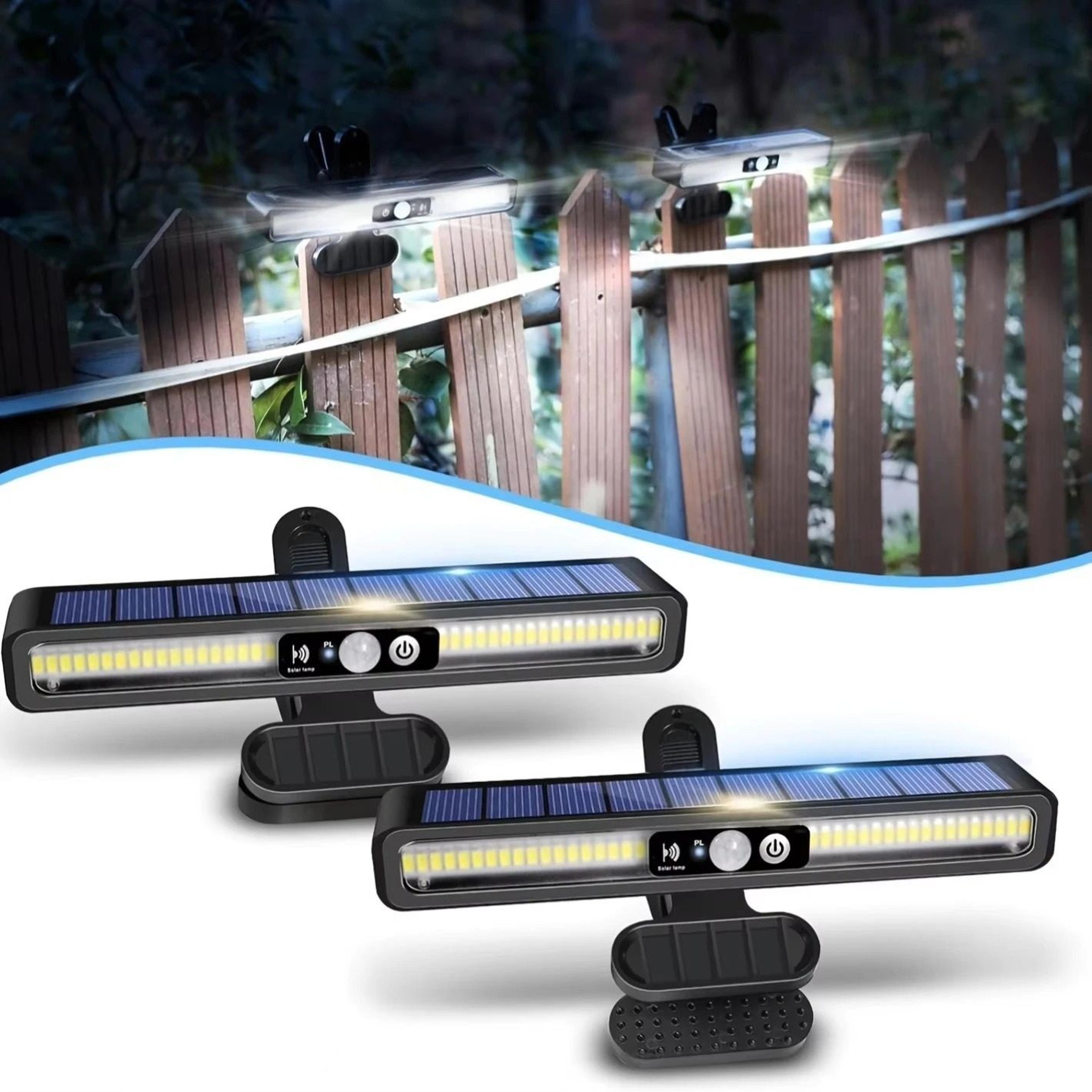 Solar Motion Sensor Outdoor ClipOn Light Waterproof Security Wall Lamp 0