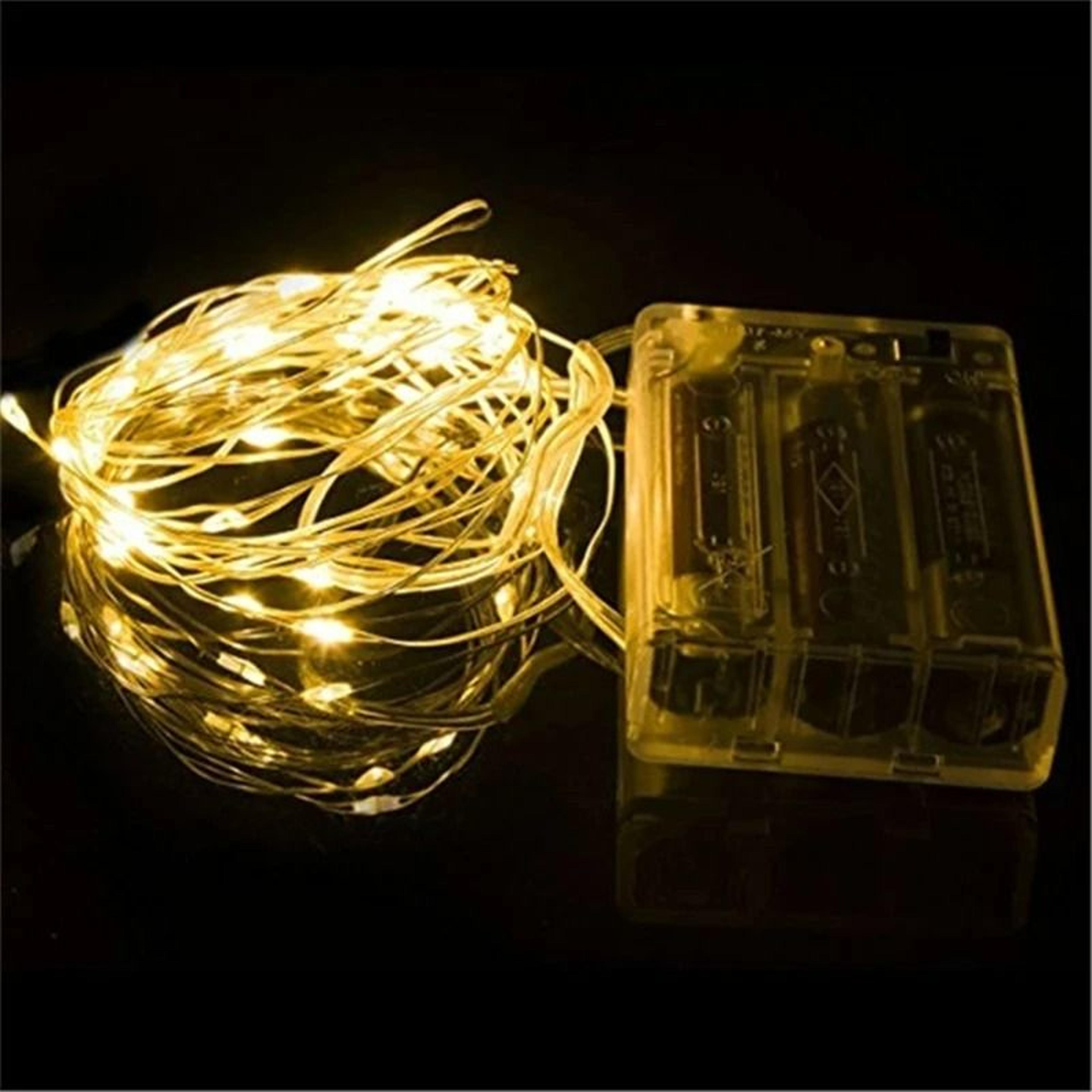 Battery Powered Silver Wire Fairy LED Light String Garland 1