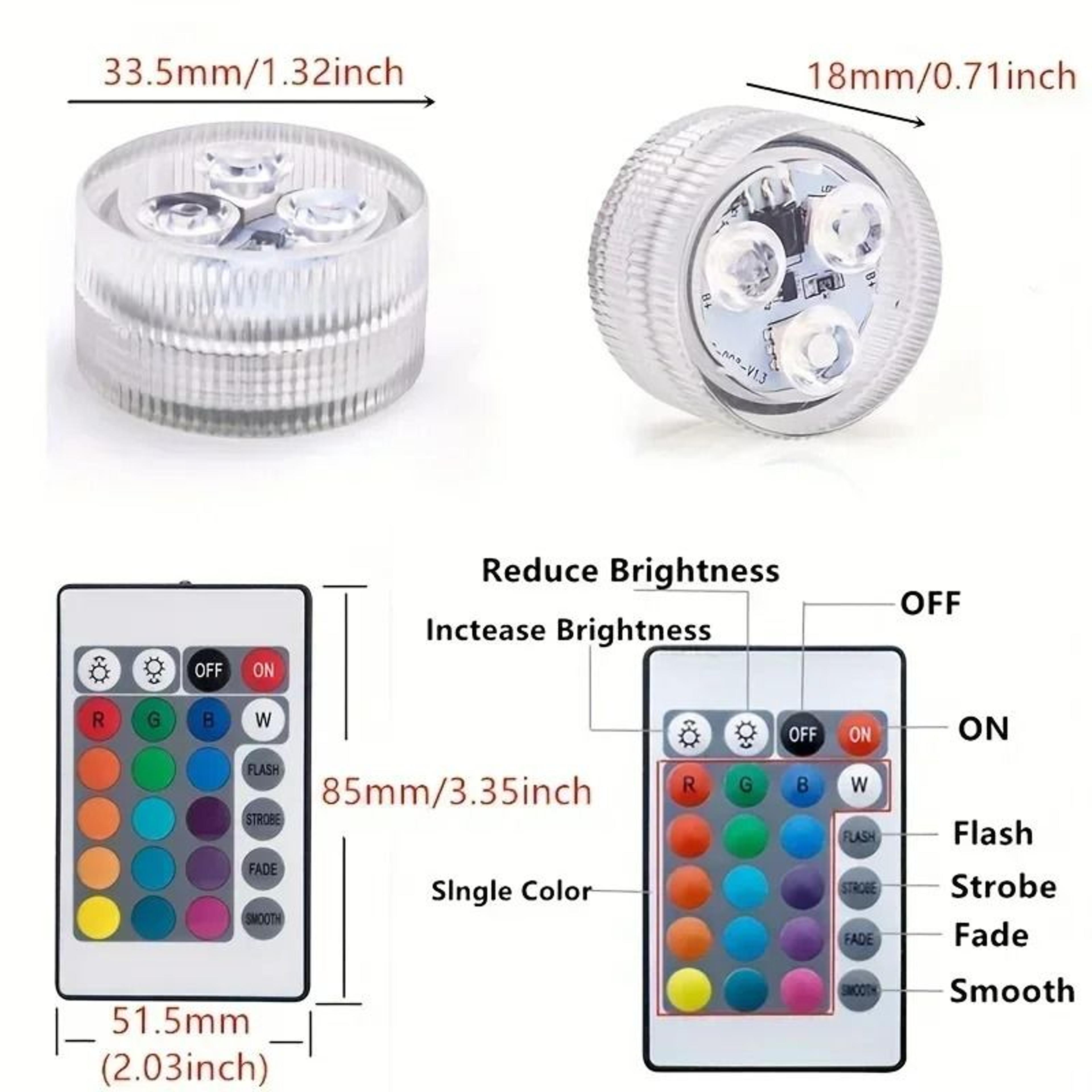 Waterproof Underwater RGB LED Light Set With Wireless Remote Control 3