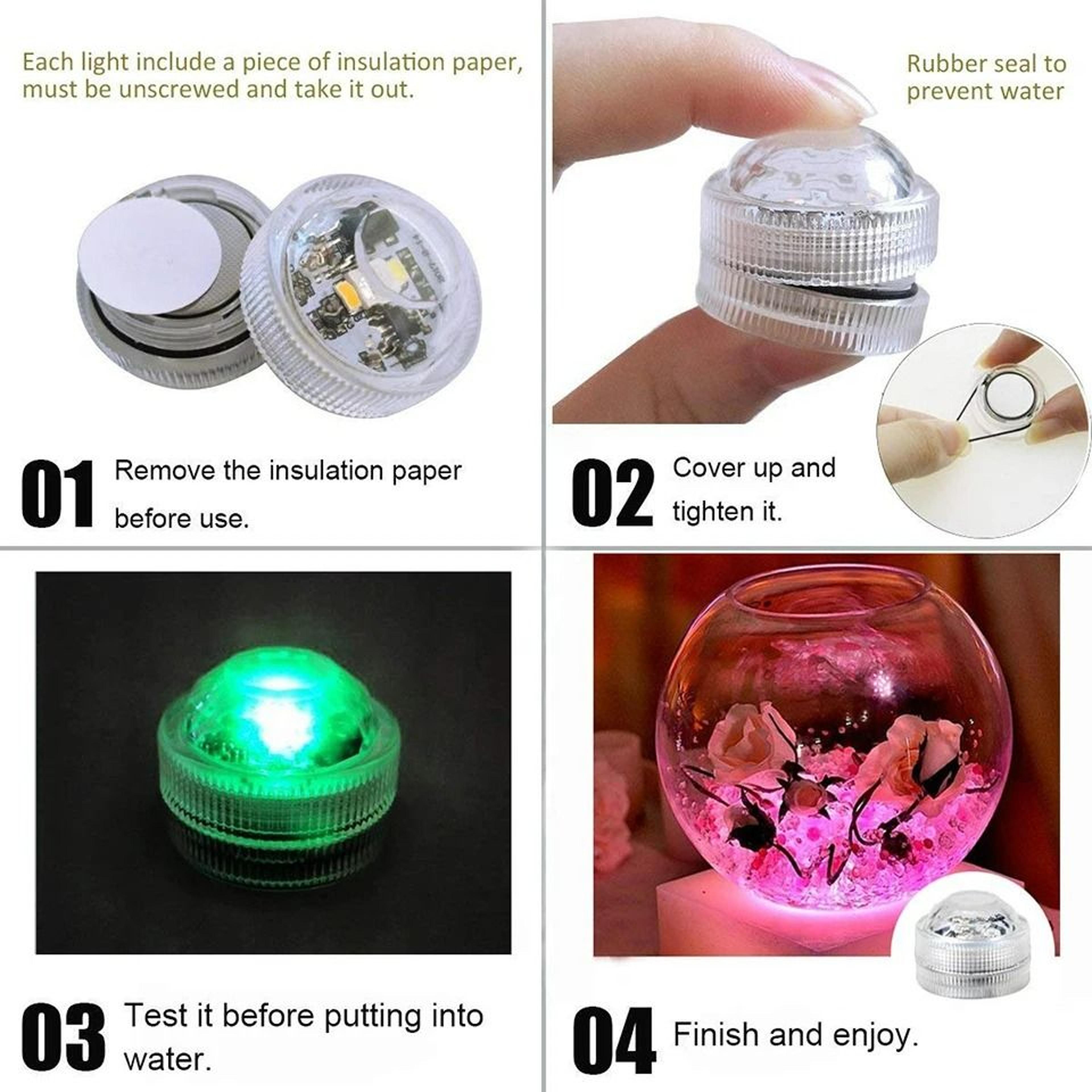 Submersible RGB LED Underwater Light Set With Remote Control 3