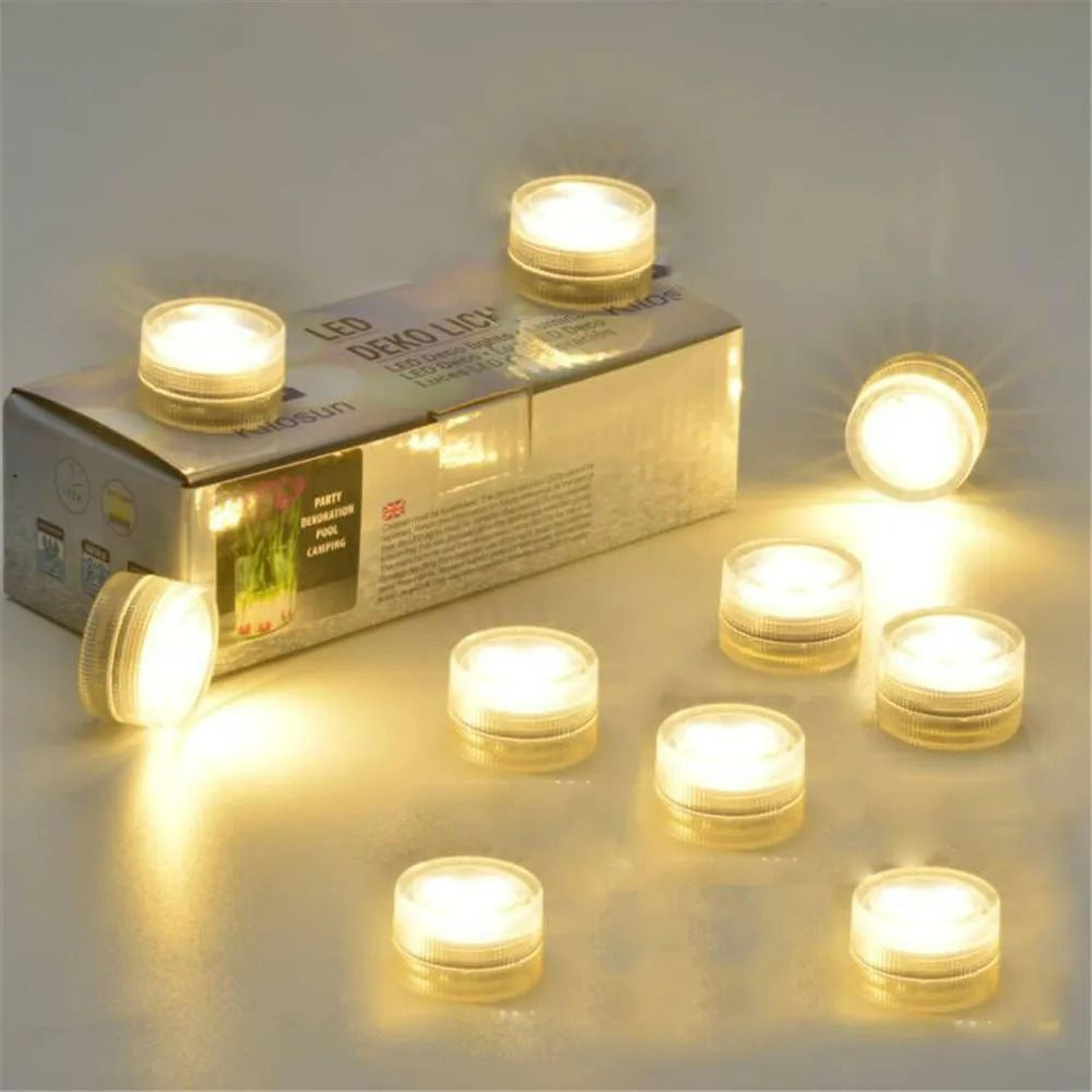 Mini Submersible BatteryPowered LED Flameless Tea Light Candles 0