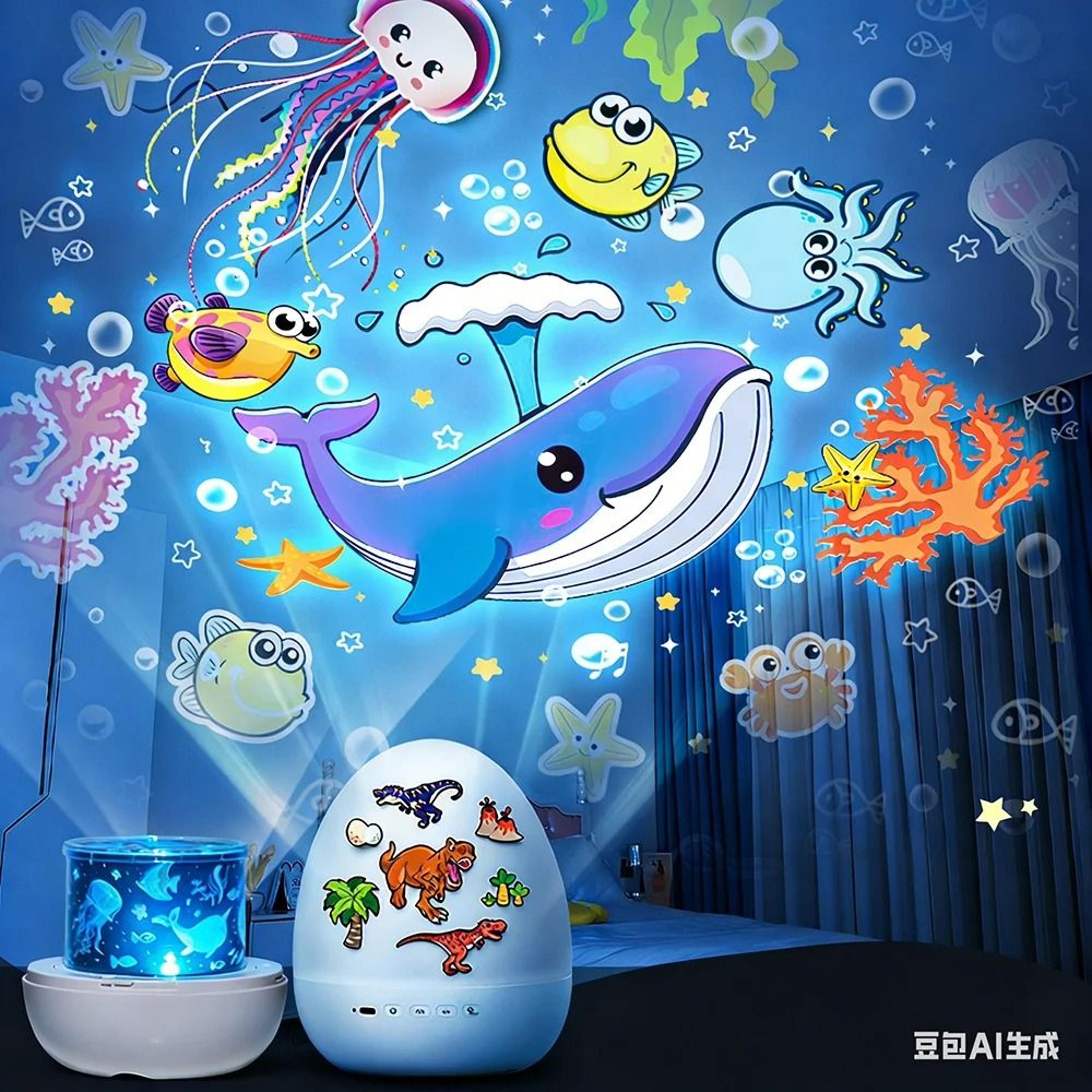 Dinosaur Egg Galaxy Star Projector Night Light 7