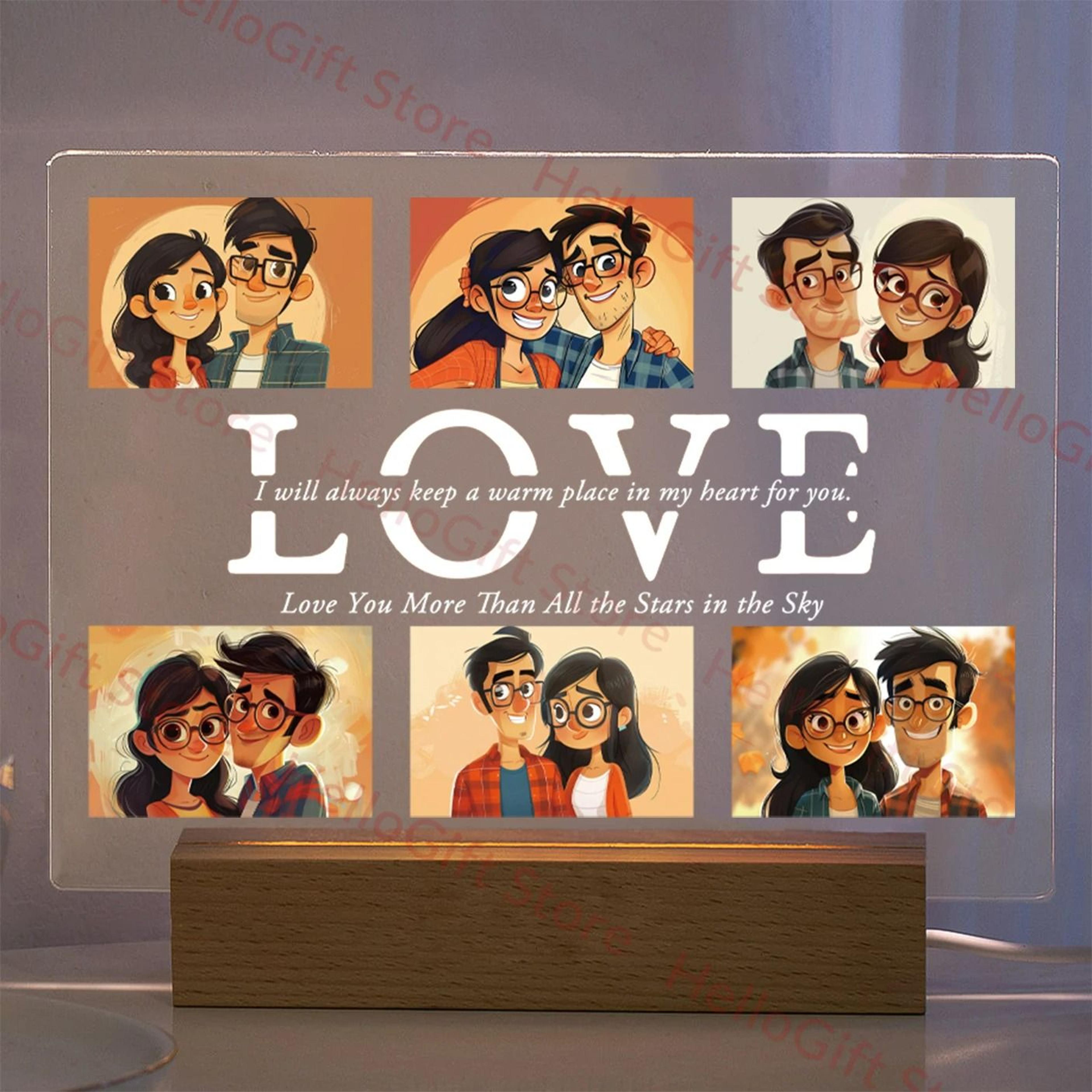Personalized Custom Photo  Text 3D Acrylic Night Light 7
