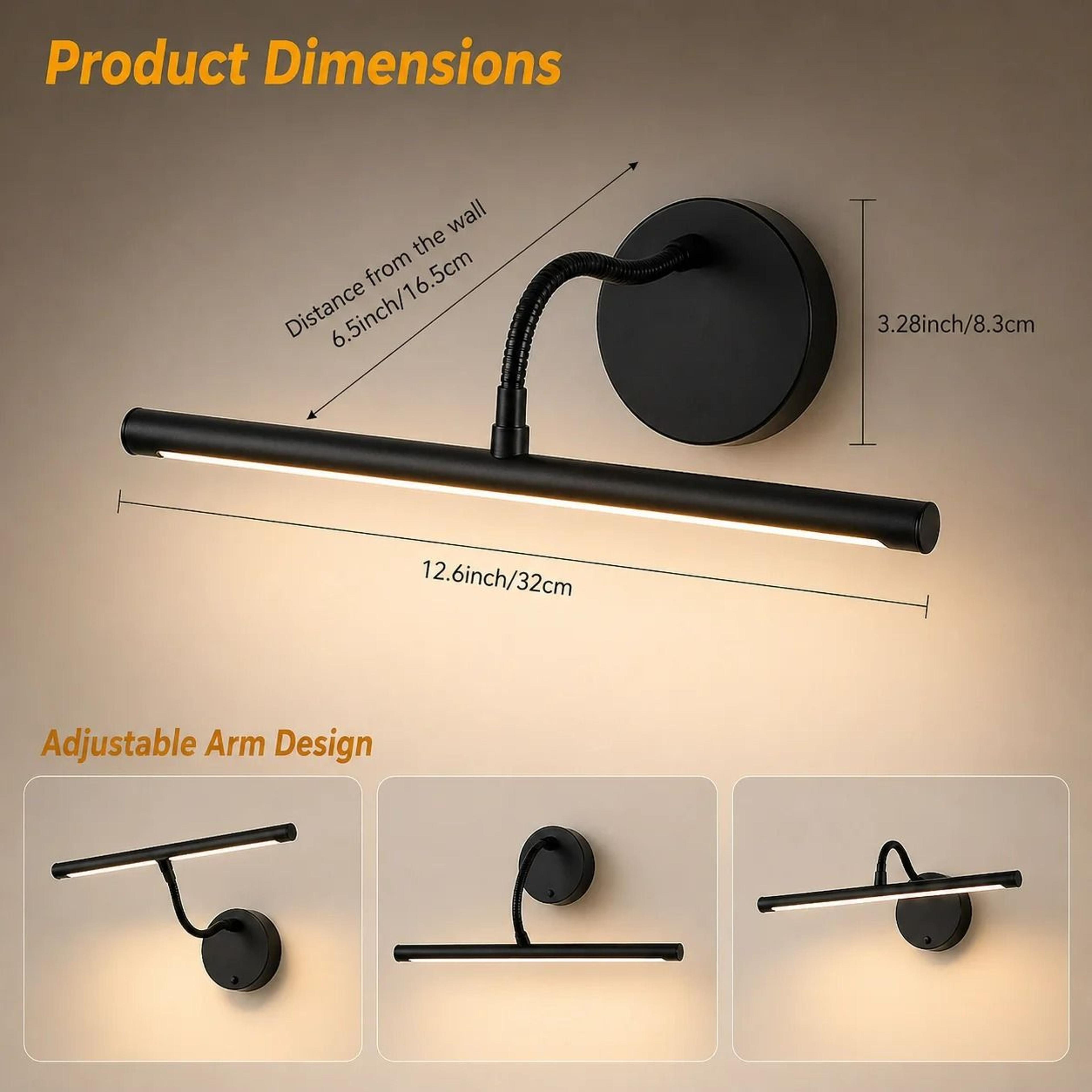 360 Magnetic Wireless LED Picture  Wall Light 2