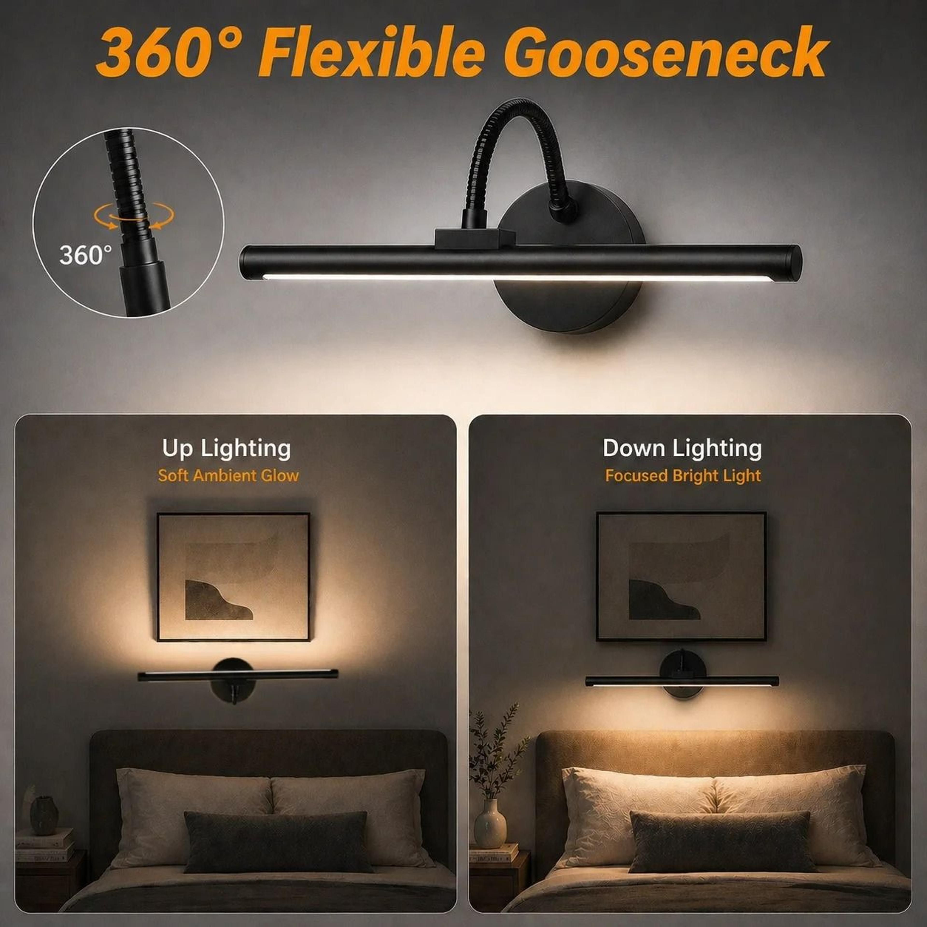360 Magnetic Wireless LED Picture  Wall Light 4