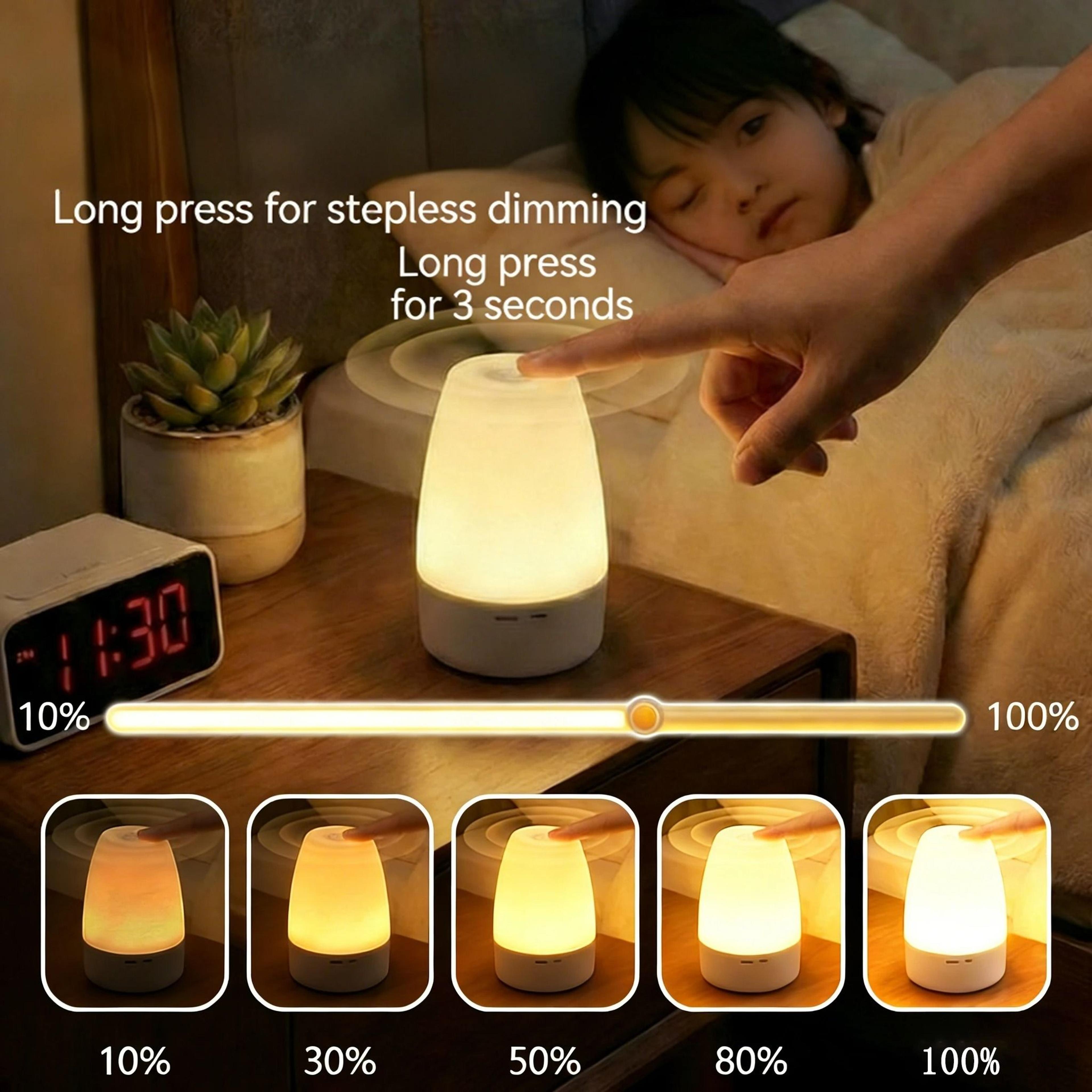 TouchControl Dimmable LED Table  Night Lamp 3