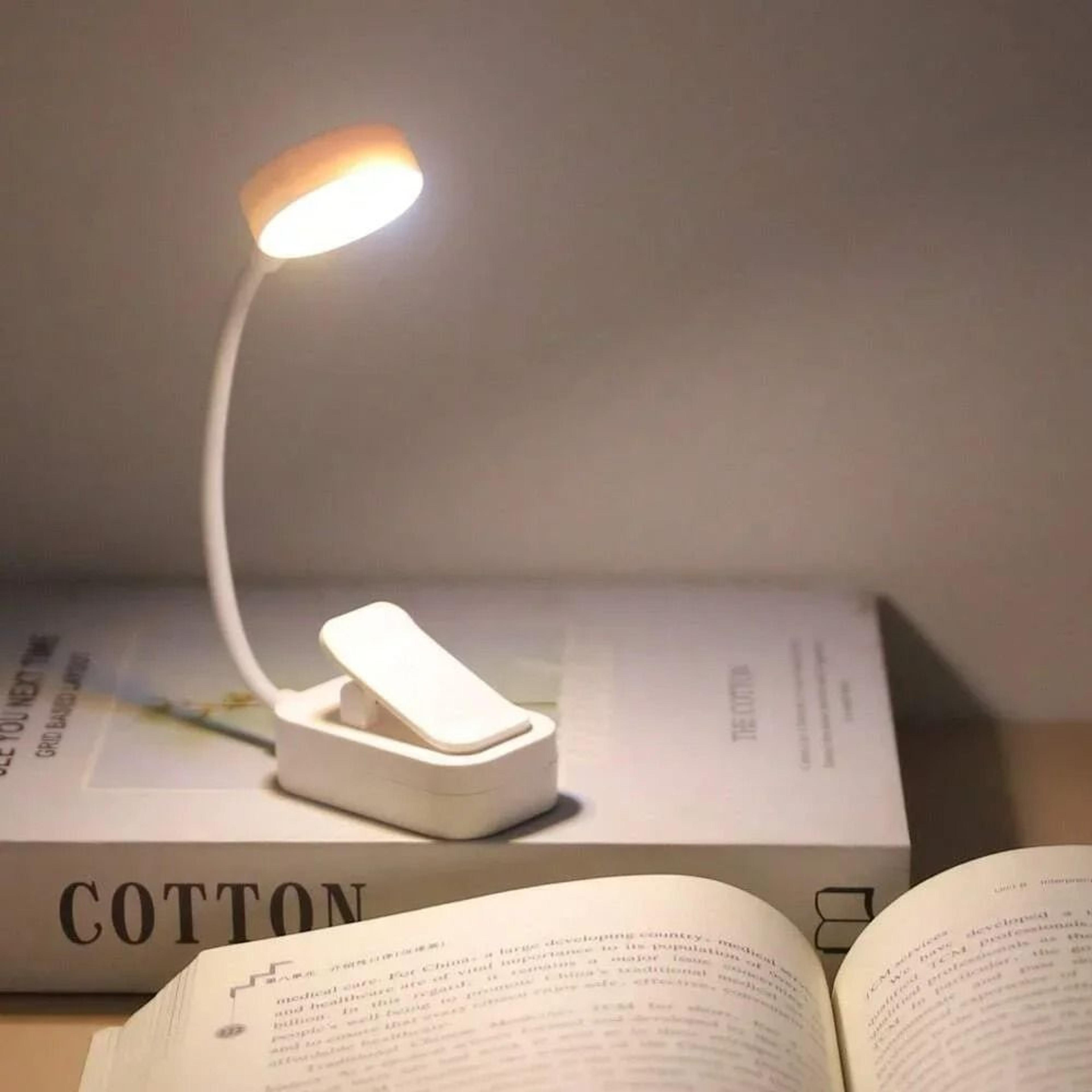 mini clip-on led book reading light