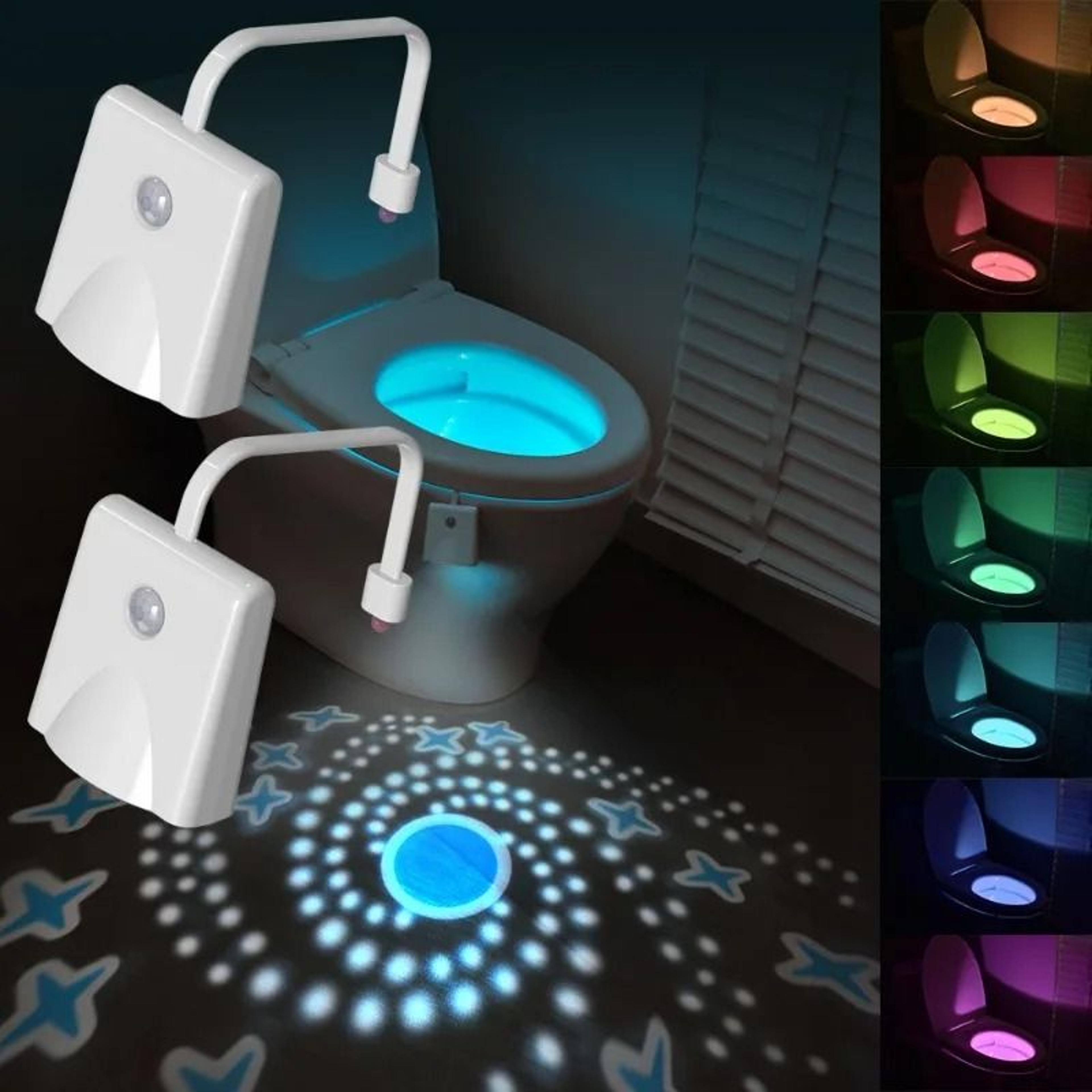 wireless motion sensor rgb led toilet & bathroom night light