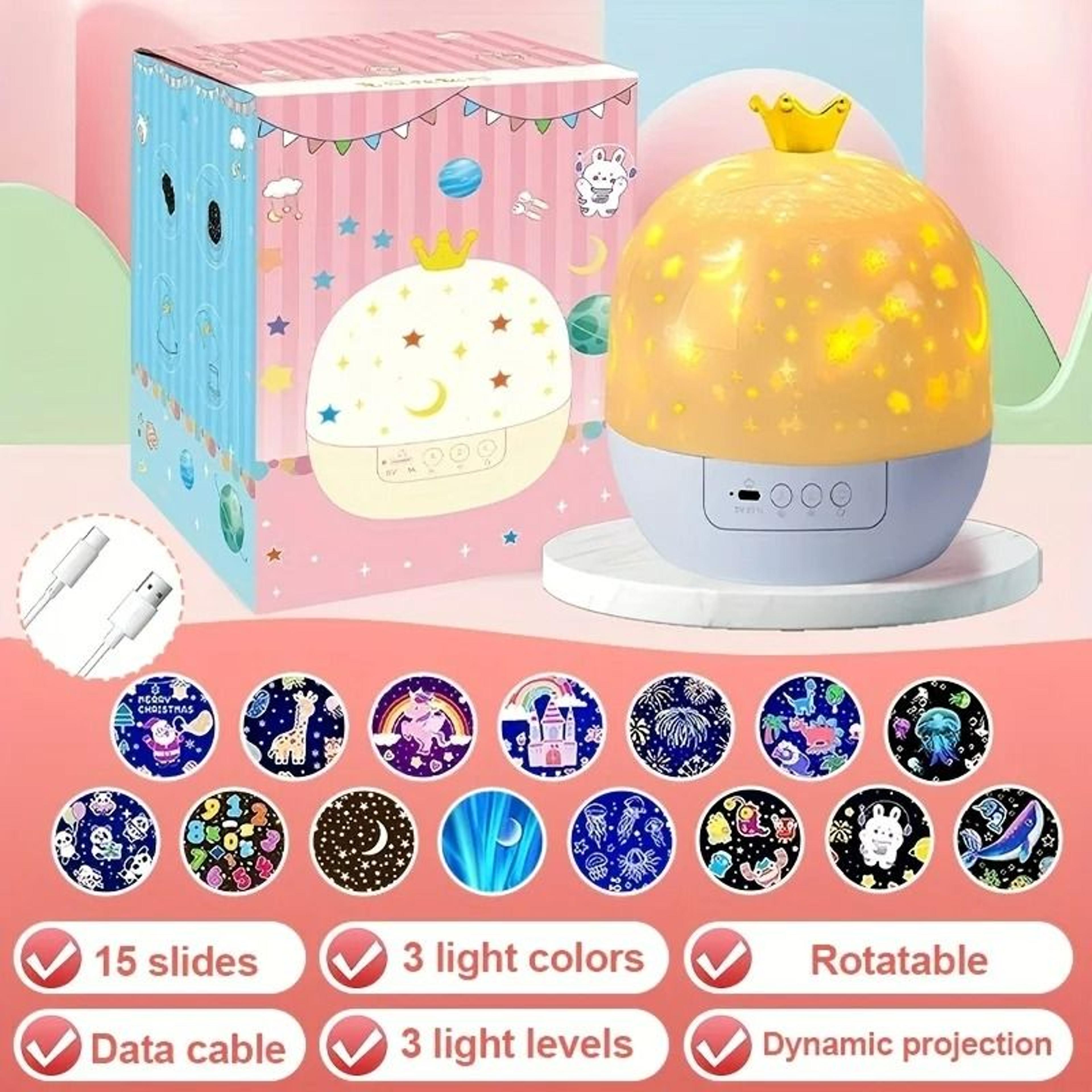 Crown Fantasy Starry Sky 15in1 Projection Night Light 4