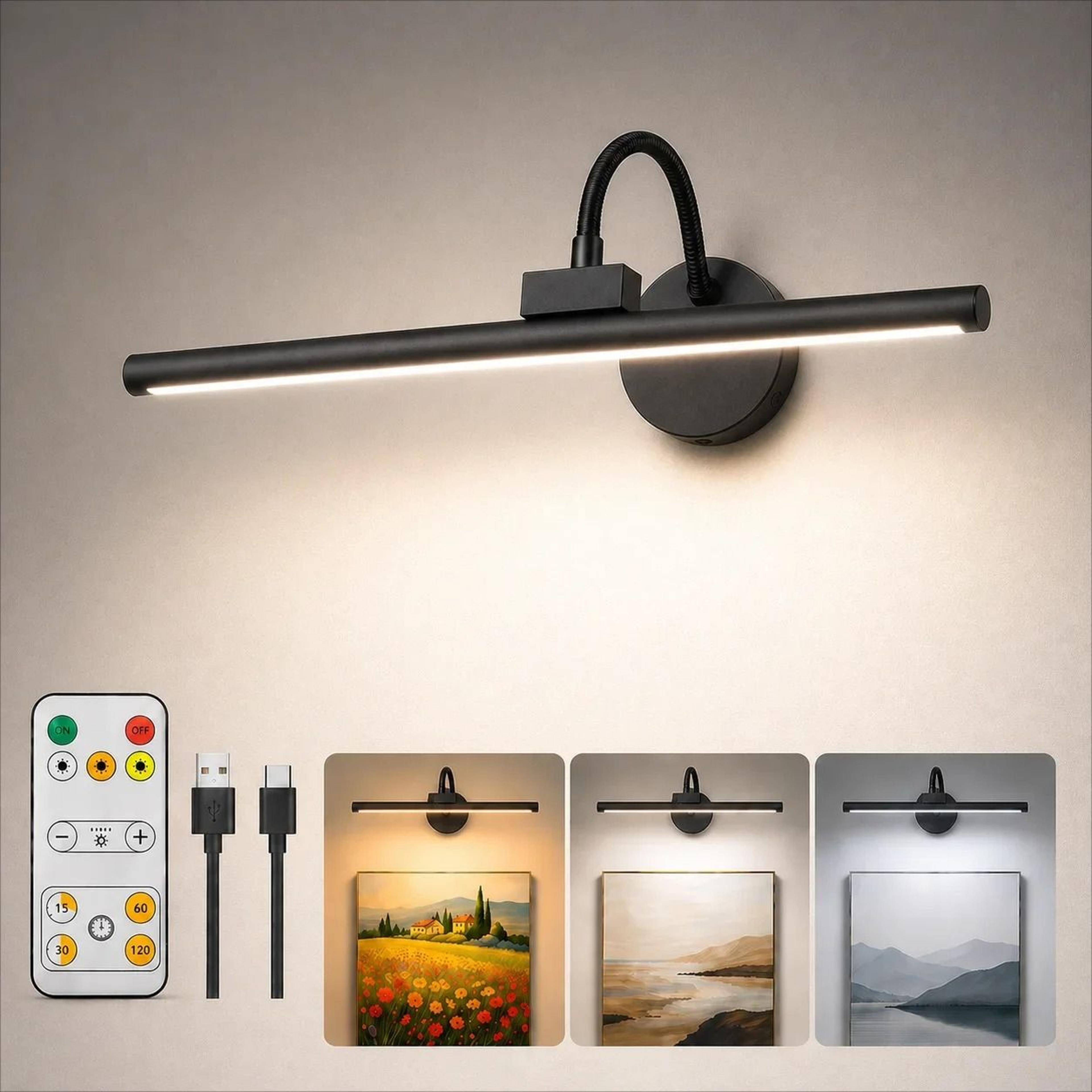 LED Wireless Picture  Artwork Light With Remote 0