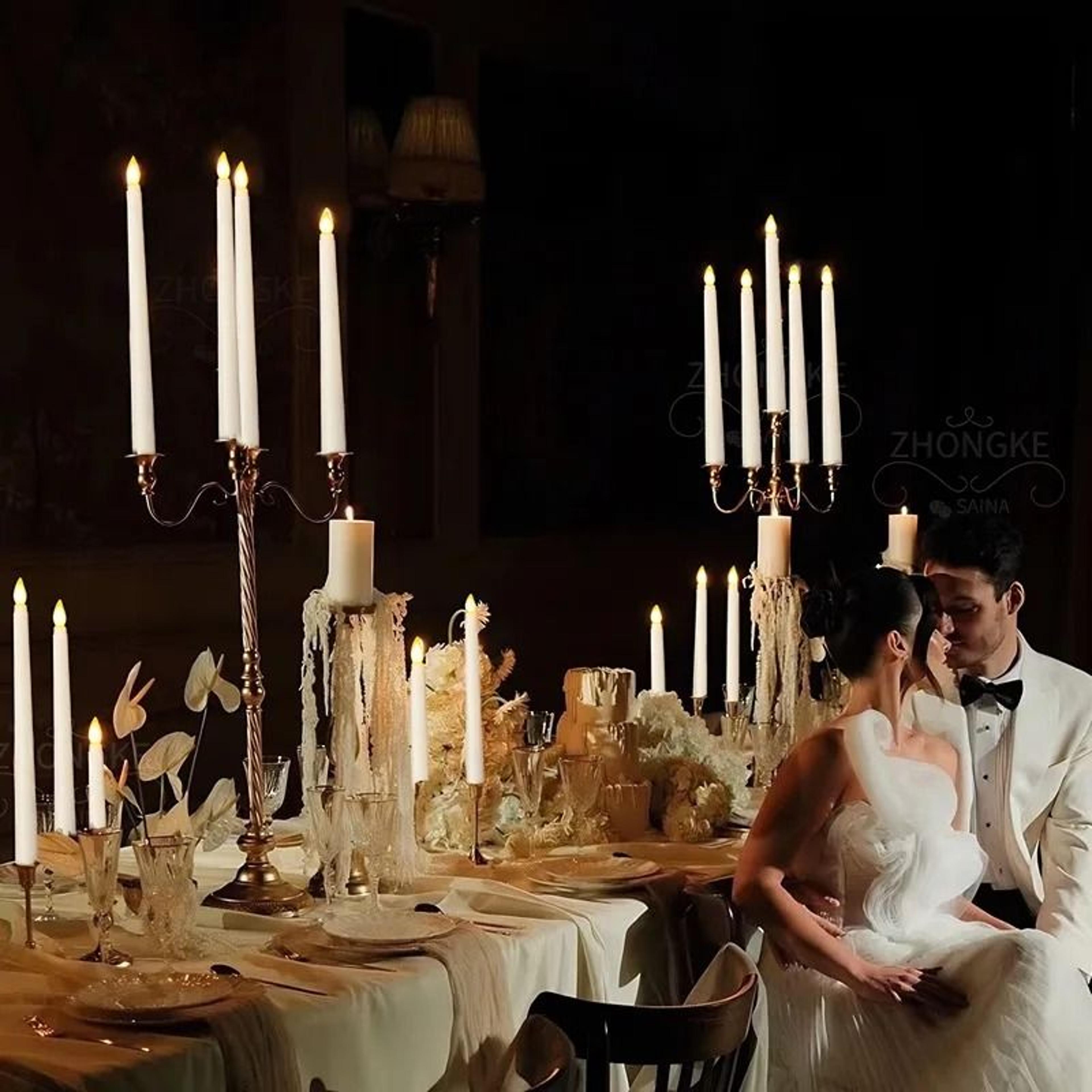 10Pack Flameless LED Taper Candle Set 2
