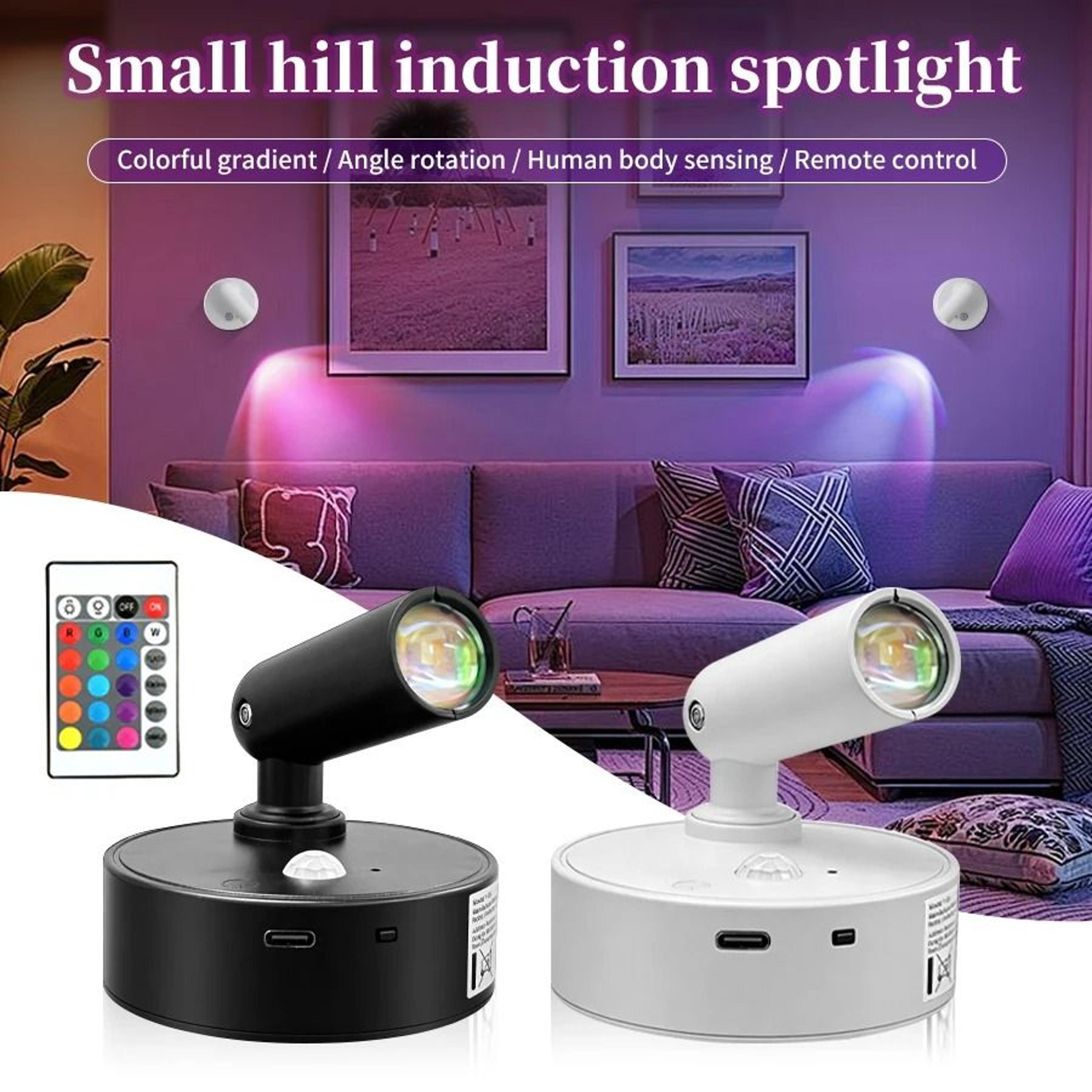 Rechargeable RGB LED Wireless Magnetic Wall Spotlight 2
