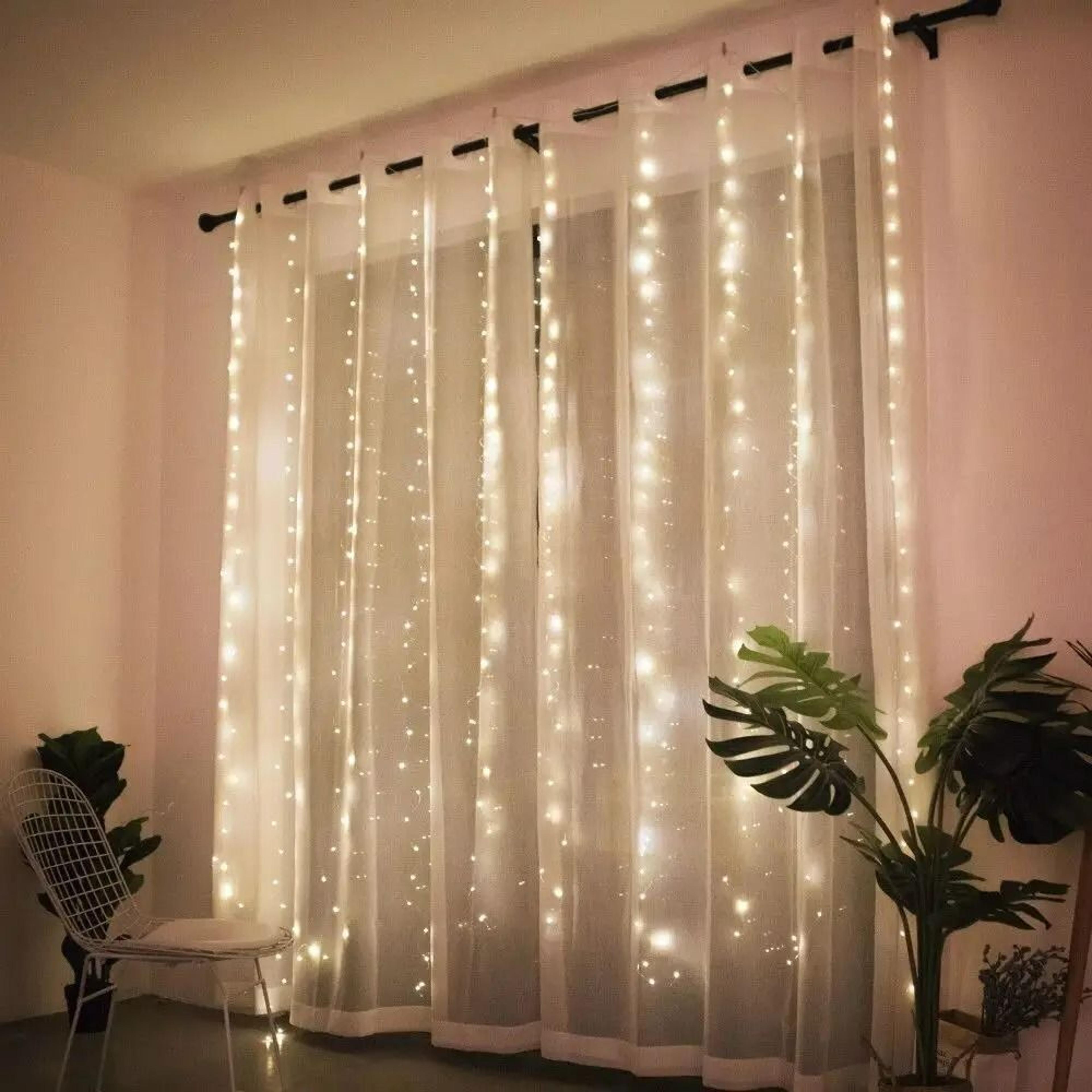 USB LED Festoon Curtain String Lights 4