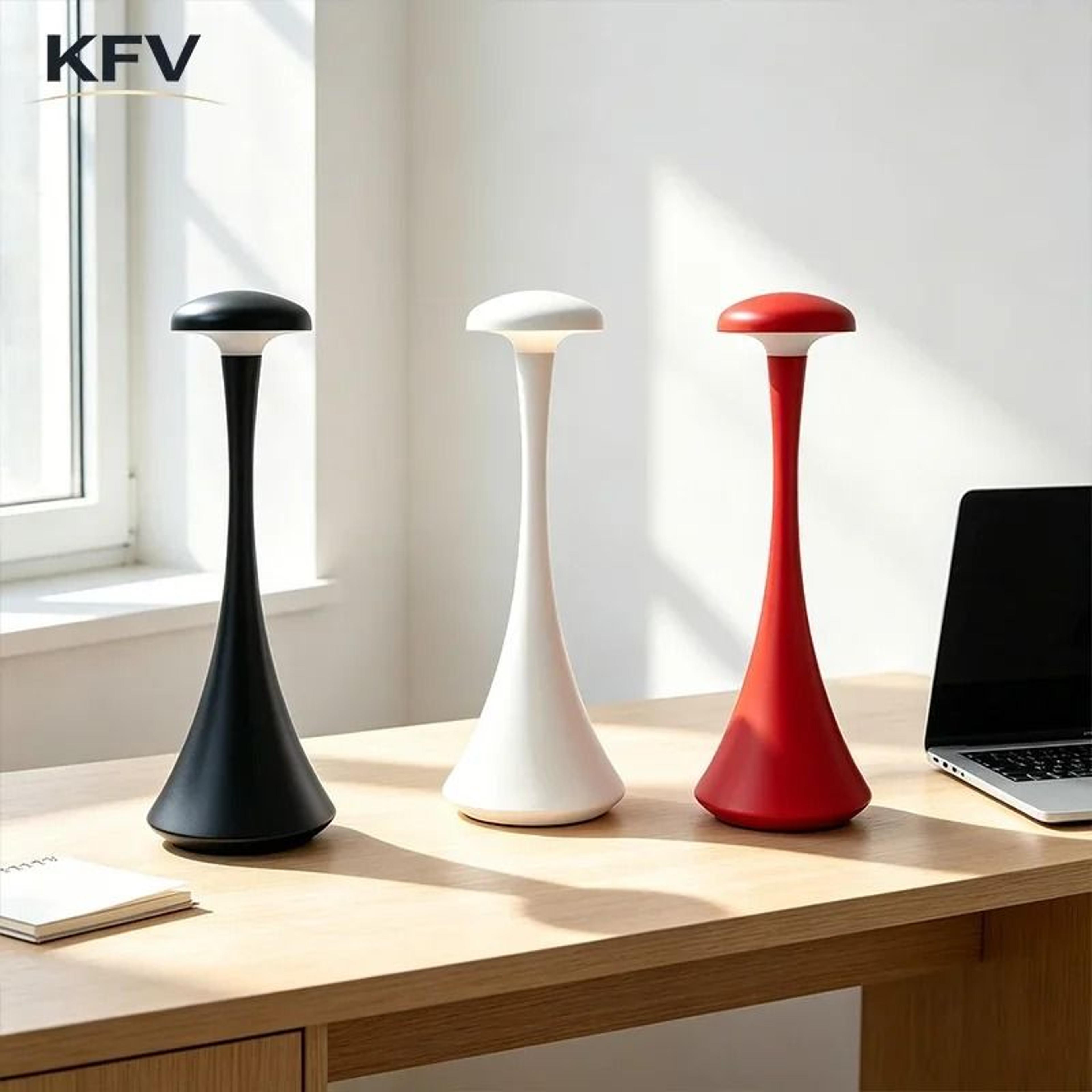 Modern Mushroom Rechargeable Wireless Touch Table Lamp 0