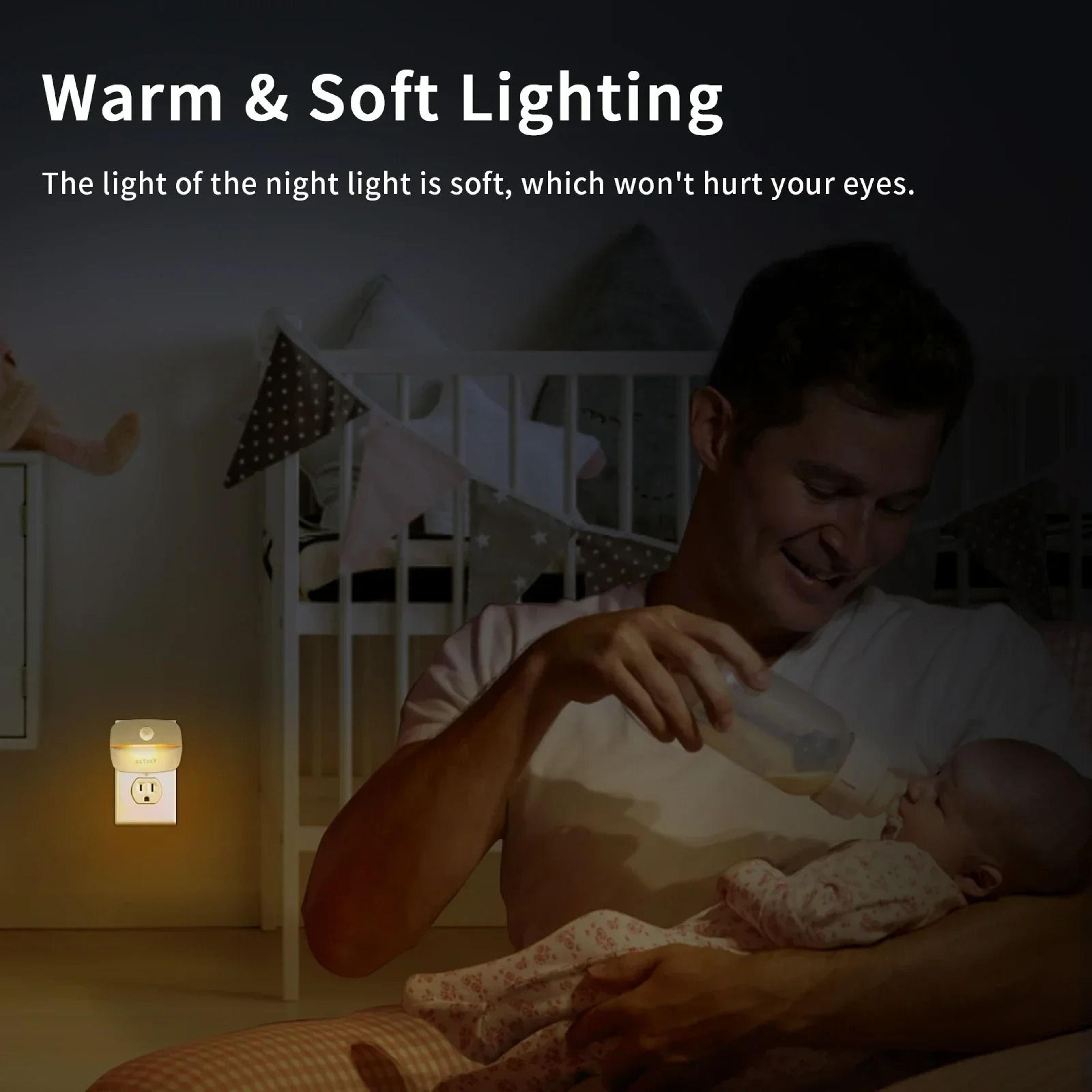 Plugin LED Motion Sensor Night Light US Plug 2