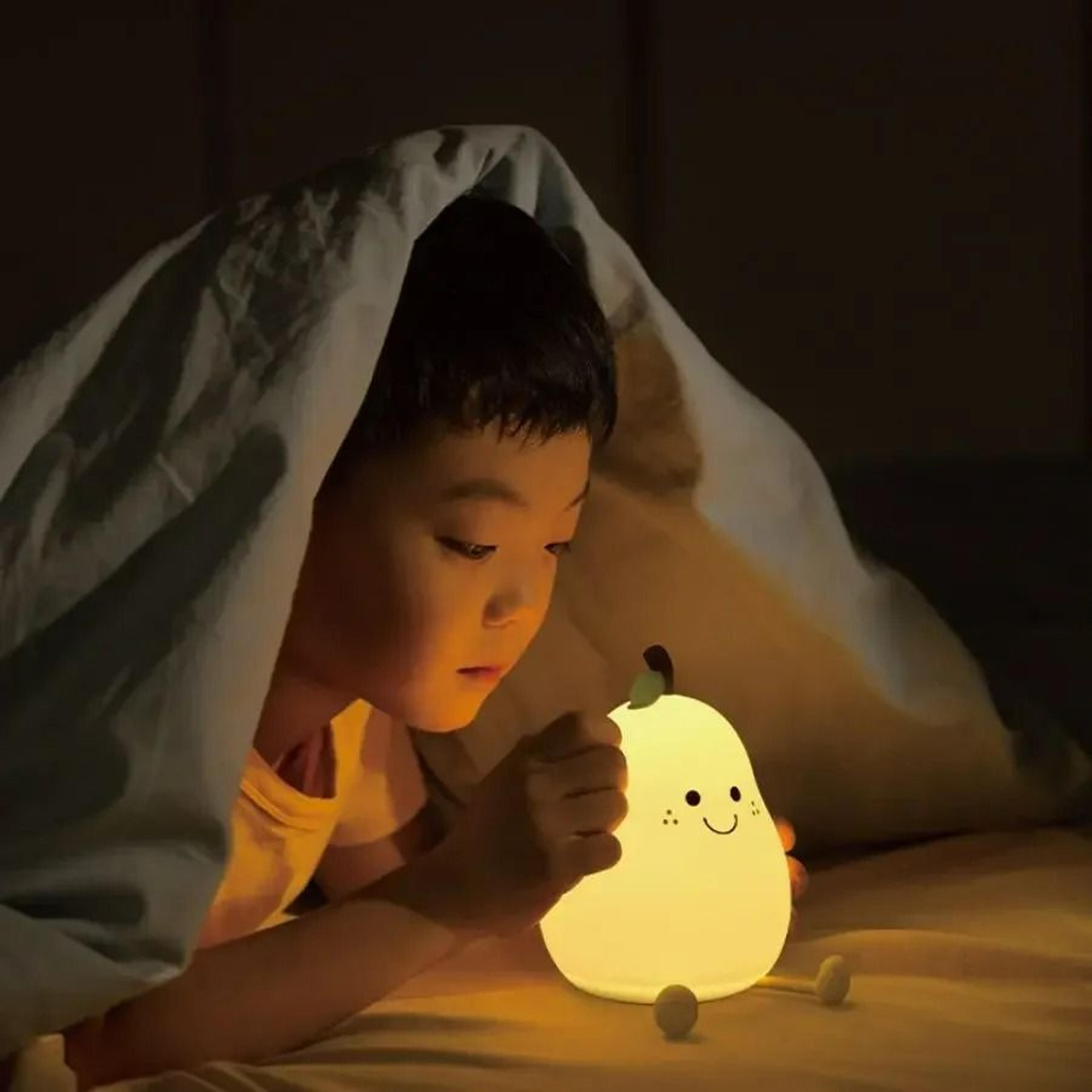 Kawaii PearShaped Silicone LED Night Light 3