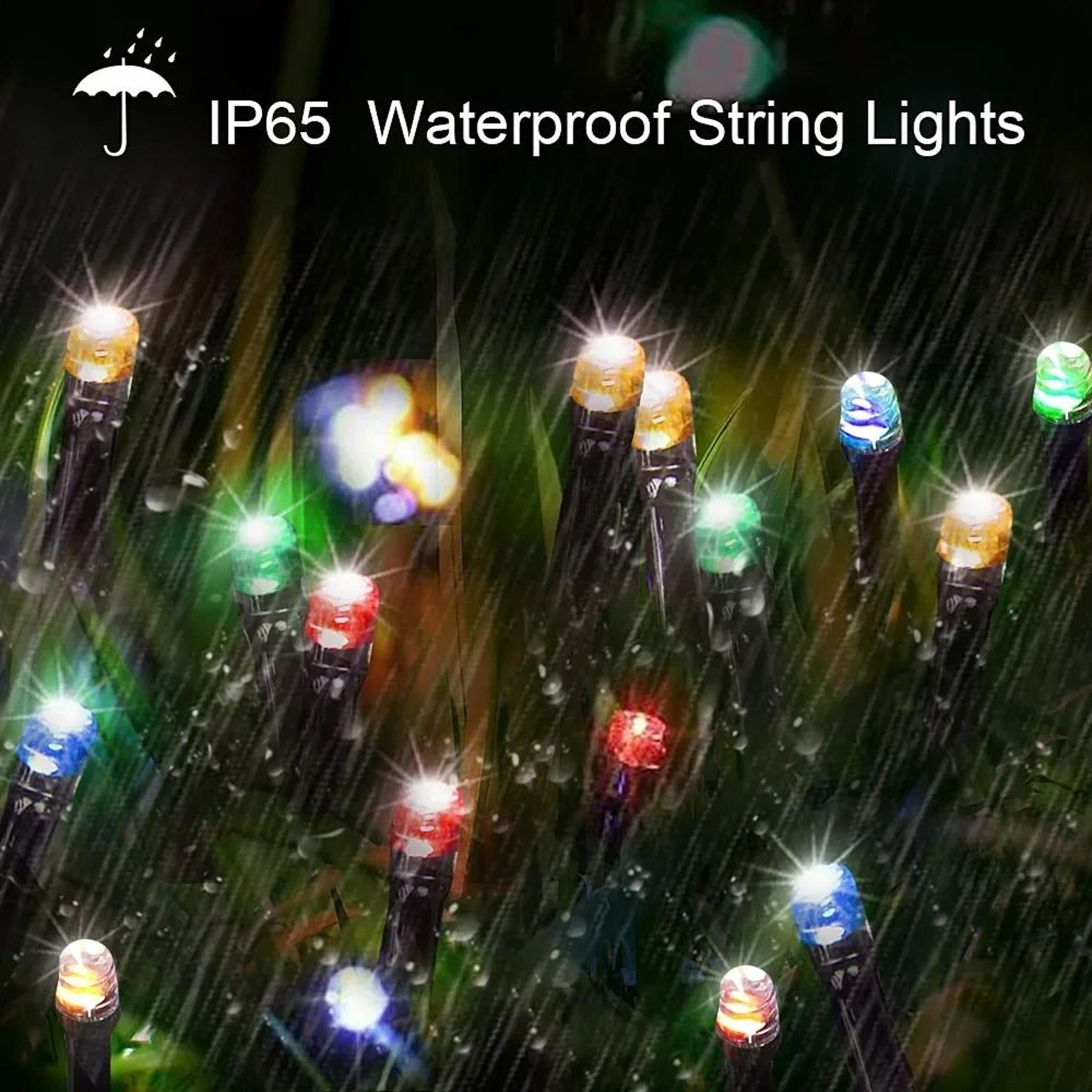 Solar 8Color Outdoor Waterproof LED String Lights 3