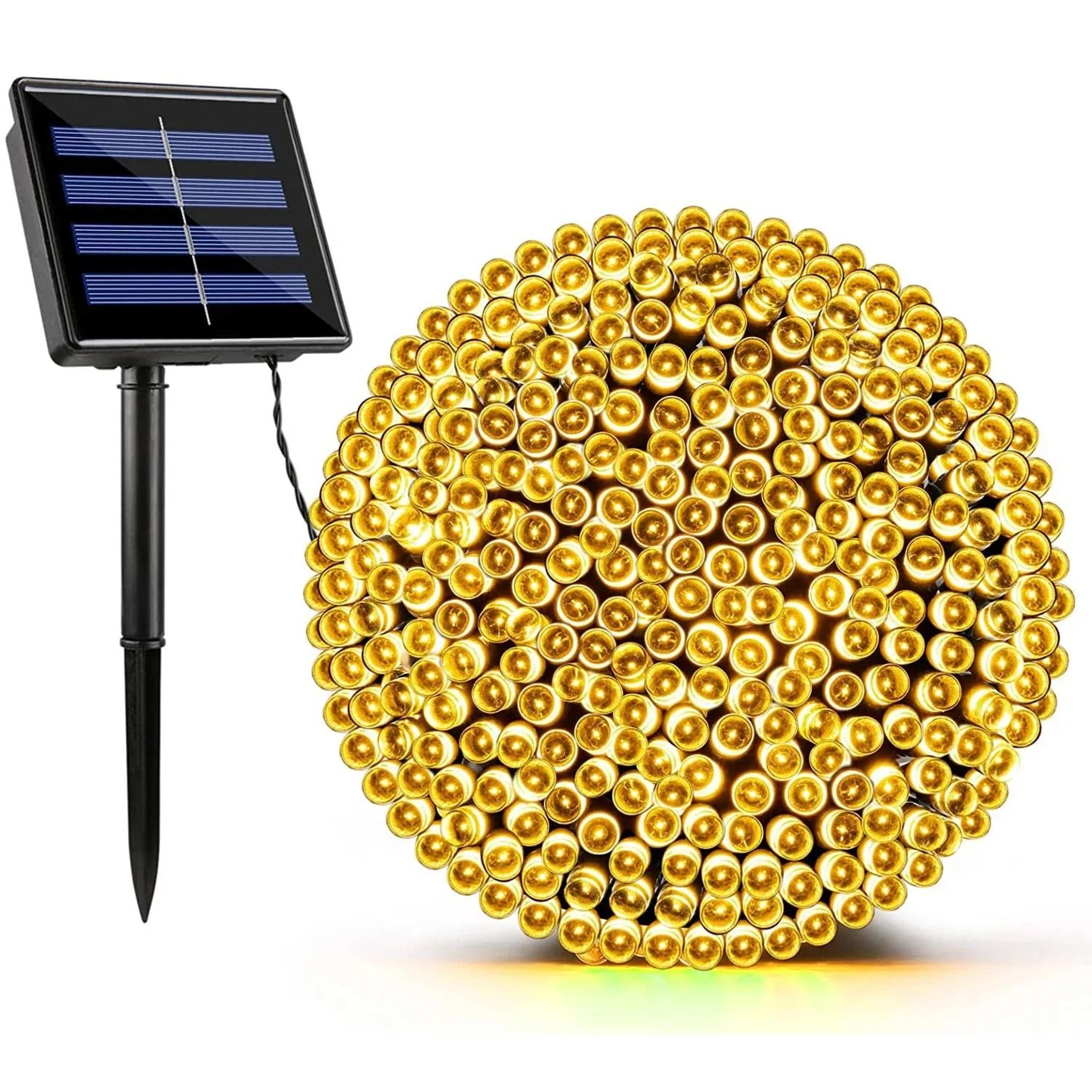 Solar 8Color Outdoor Waterproof LED String Lights 12