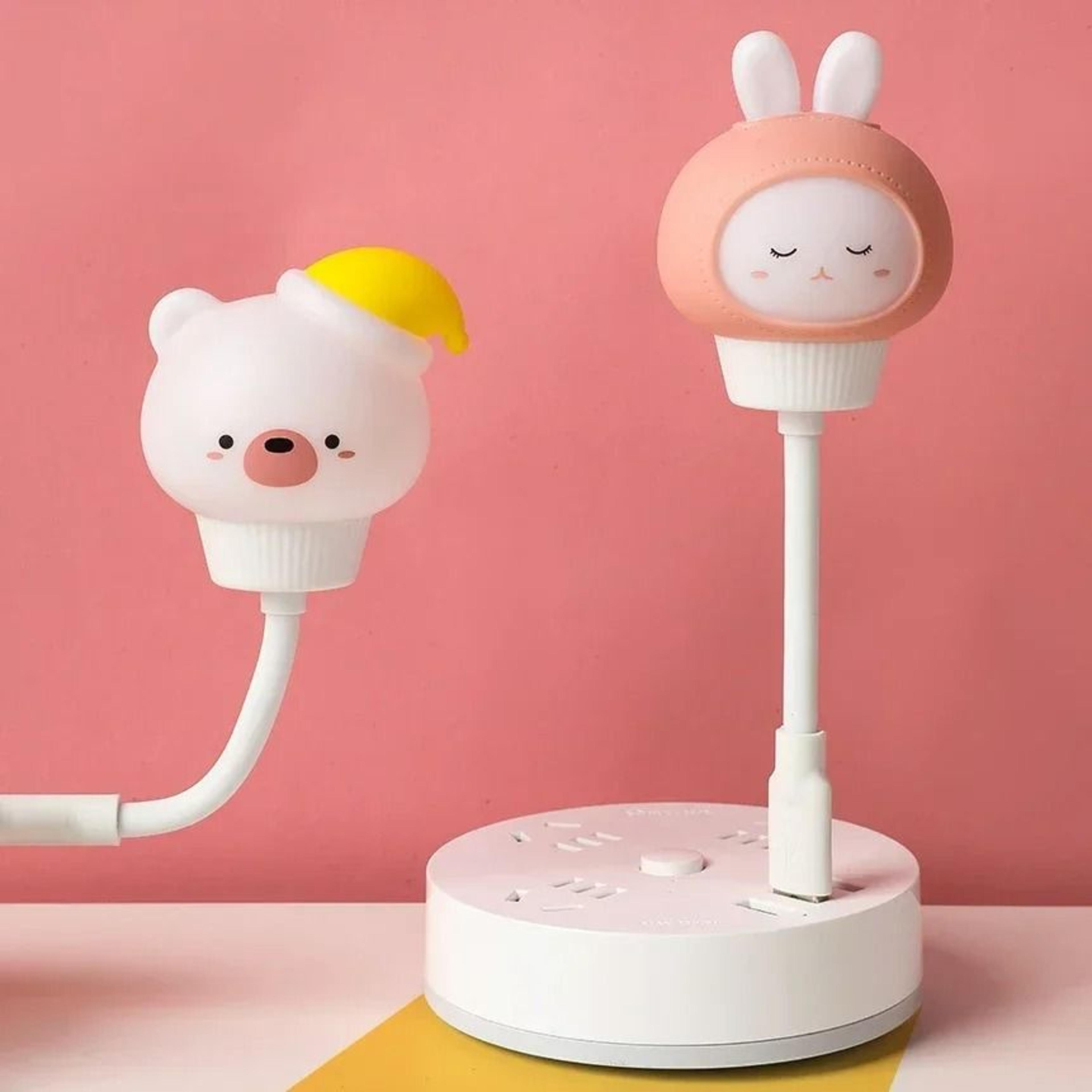 Cute Animal RemoteControl USB LED Night Light 3