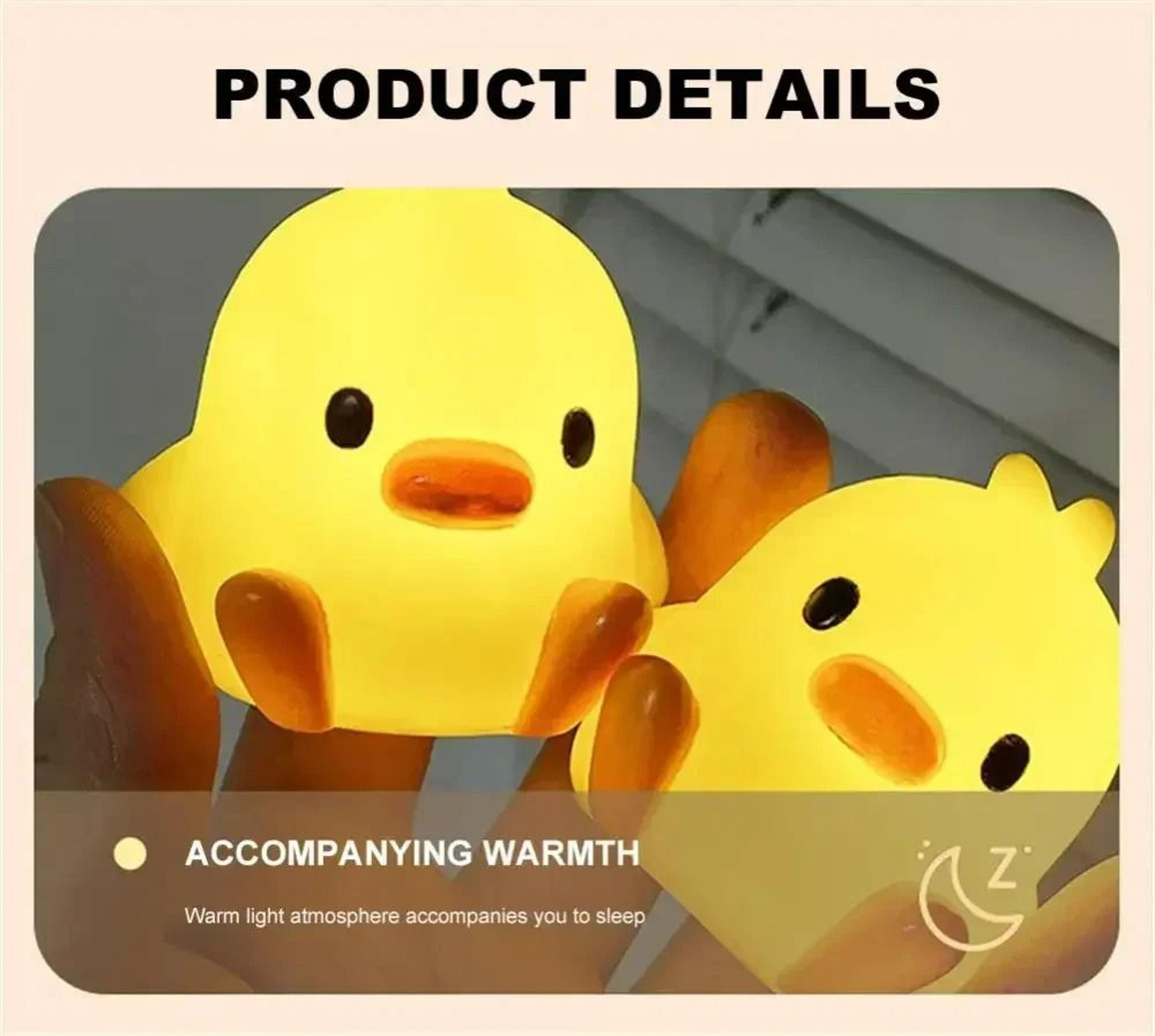 Cute Duck Silicone LED Night Light 1