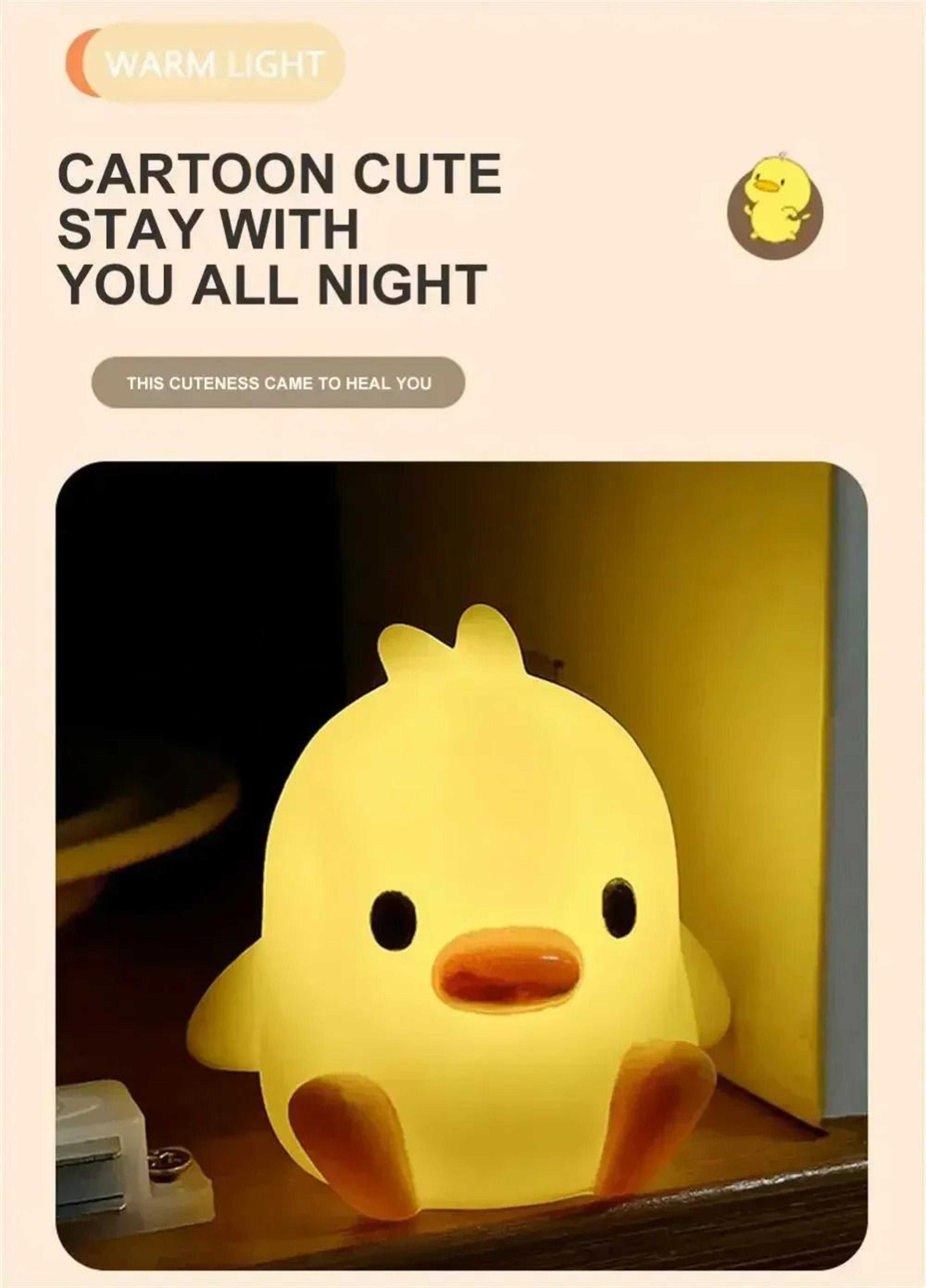 Cute Duck Silicone LED Night Light 4
