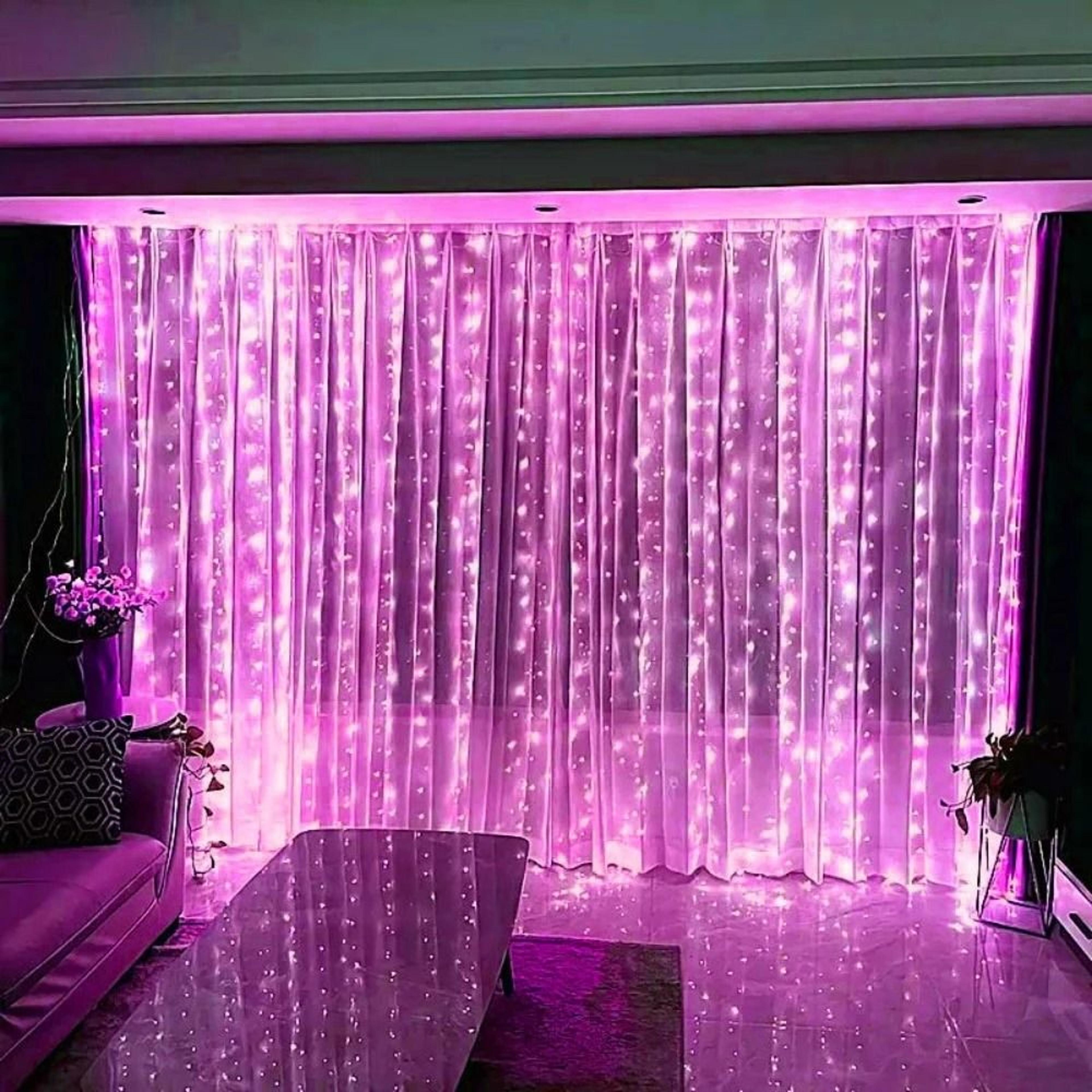 USB RemoteControlled LED Curtain String Lights 12