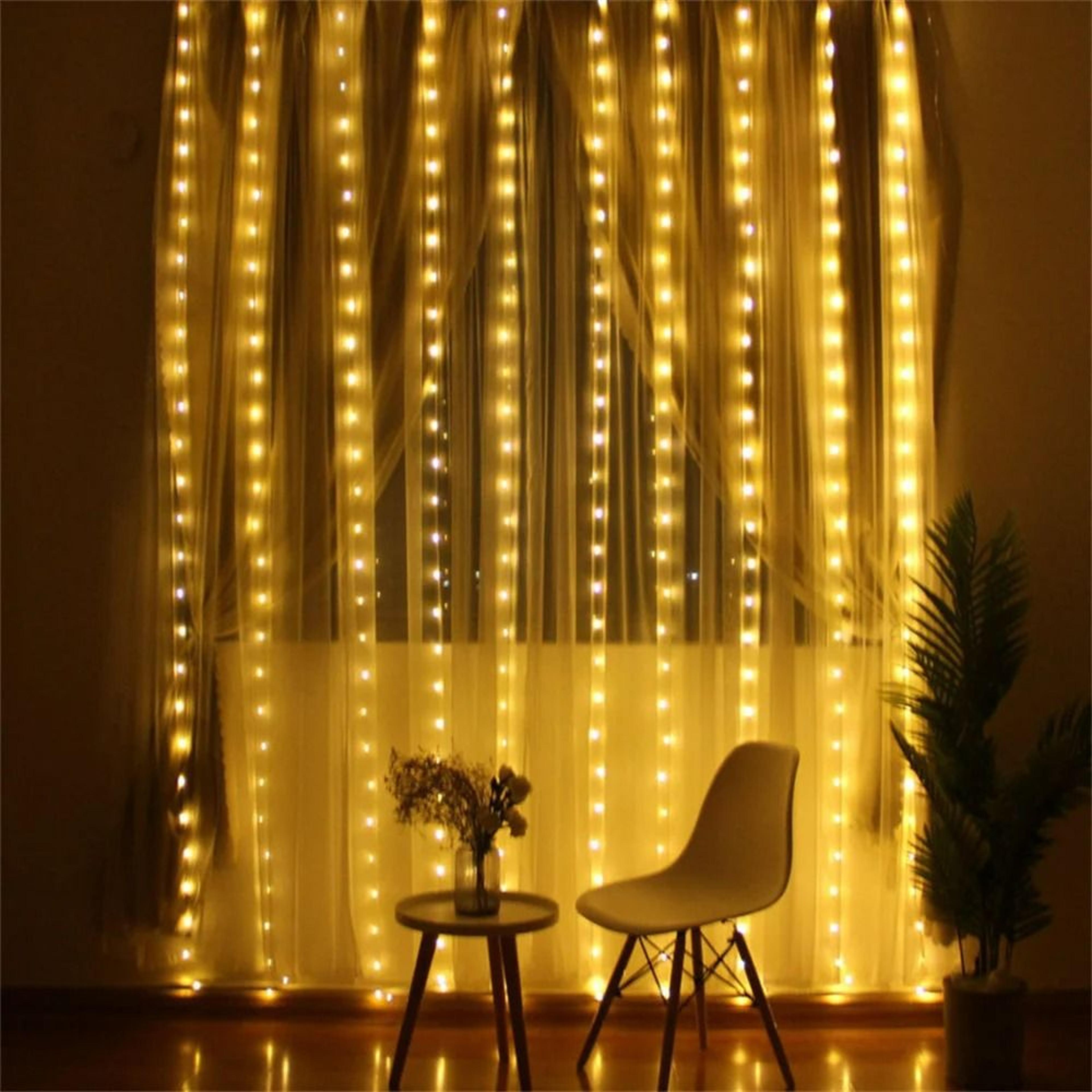 Professional USB LED Curtain Lights Remote Control Hanging Garland Lights 8