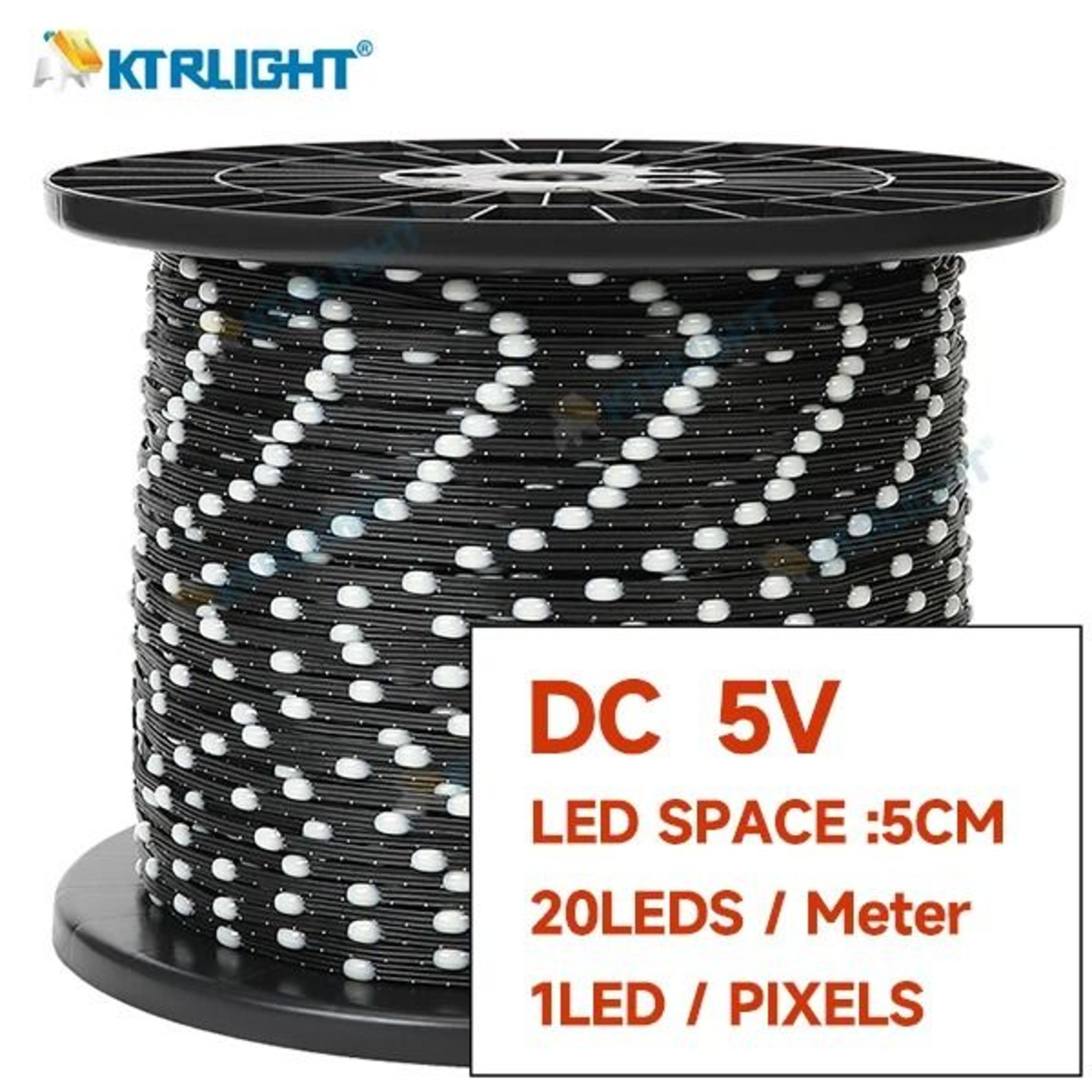 WS2811 Addressable RGB LED Curtain Light Wire Programmable String Lights 9