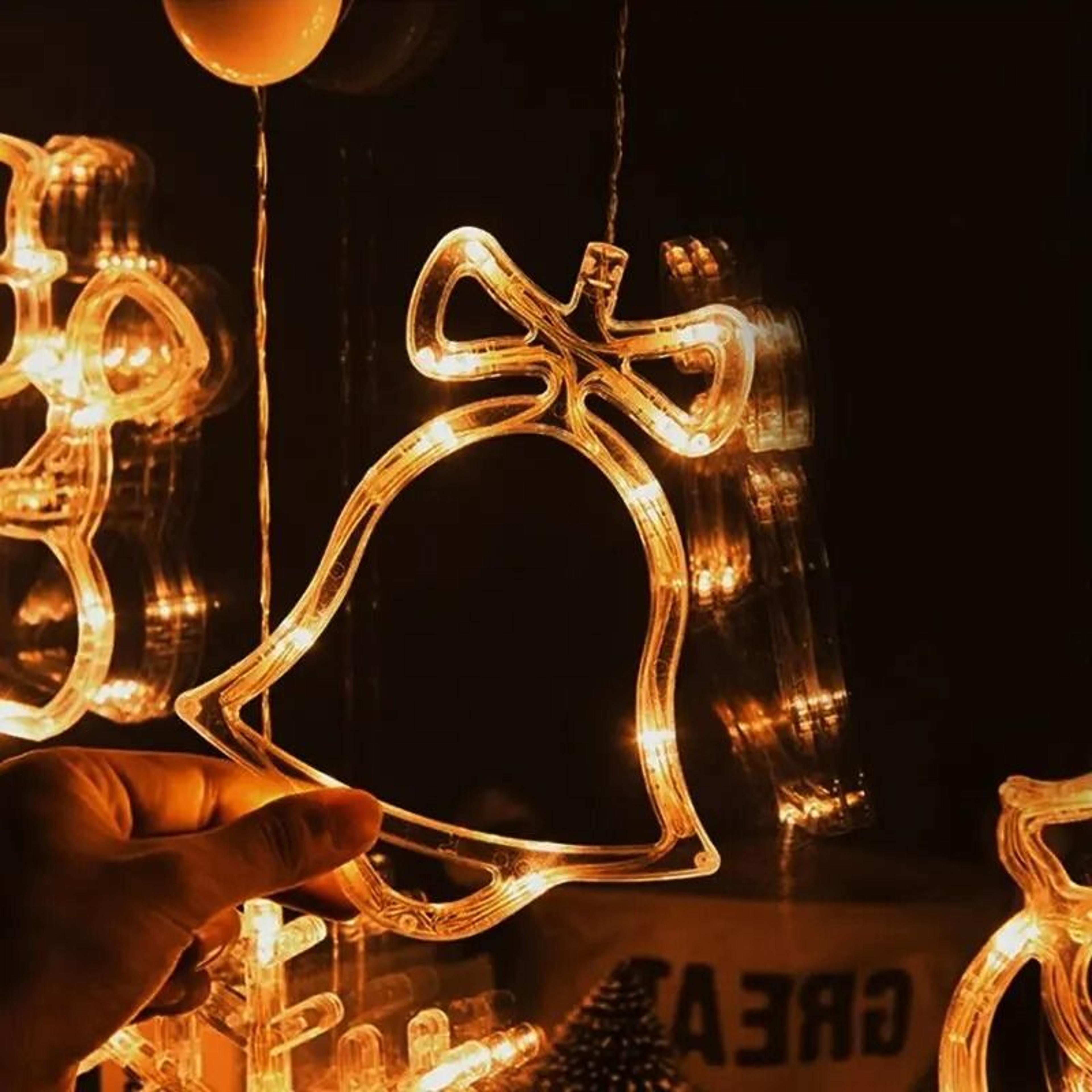 Star  Moon LED Curtain Lights PlugIn Hanging String Lights 3