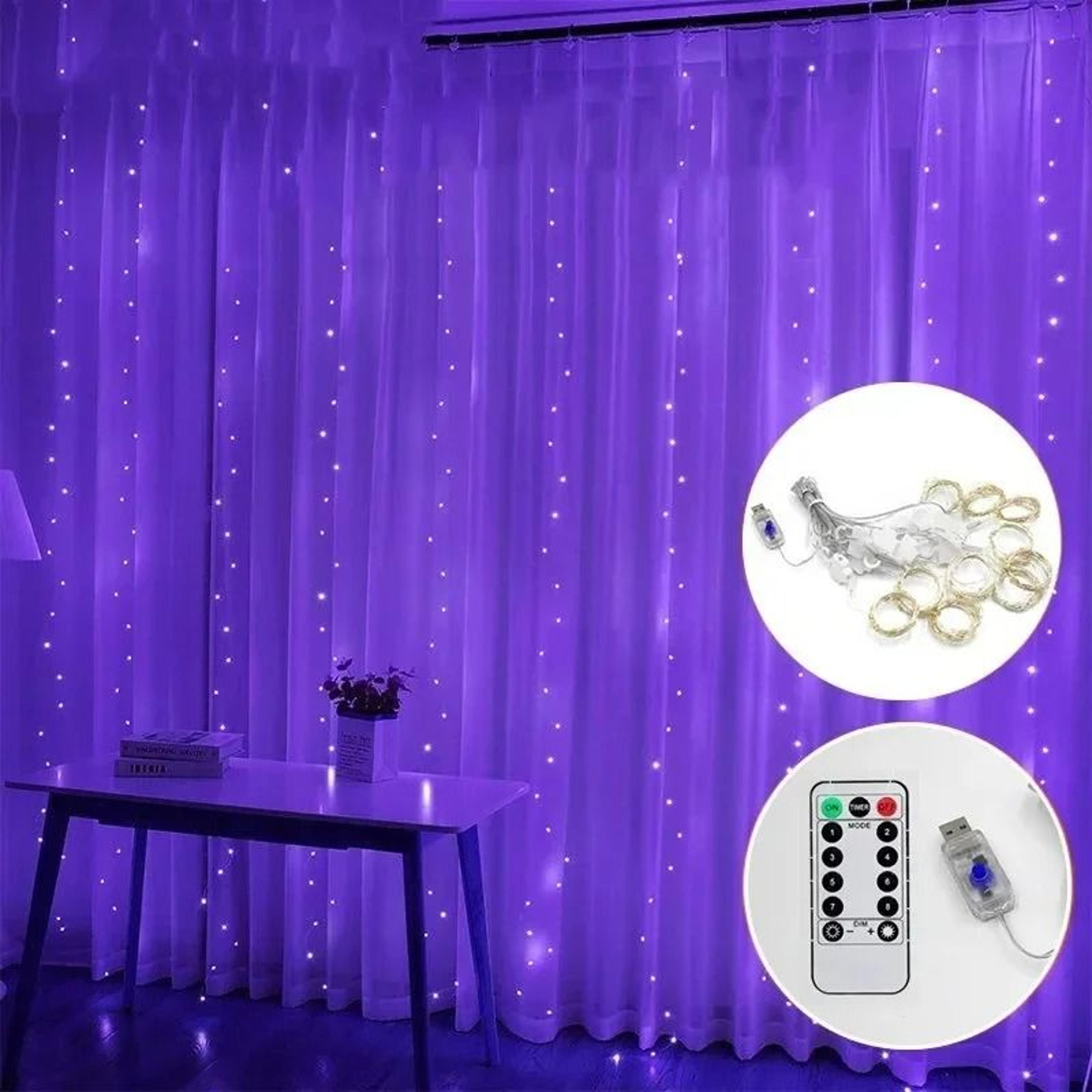 Ambient Cascade Wave Wall LED Drapes Remote Control 12