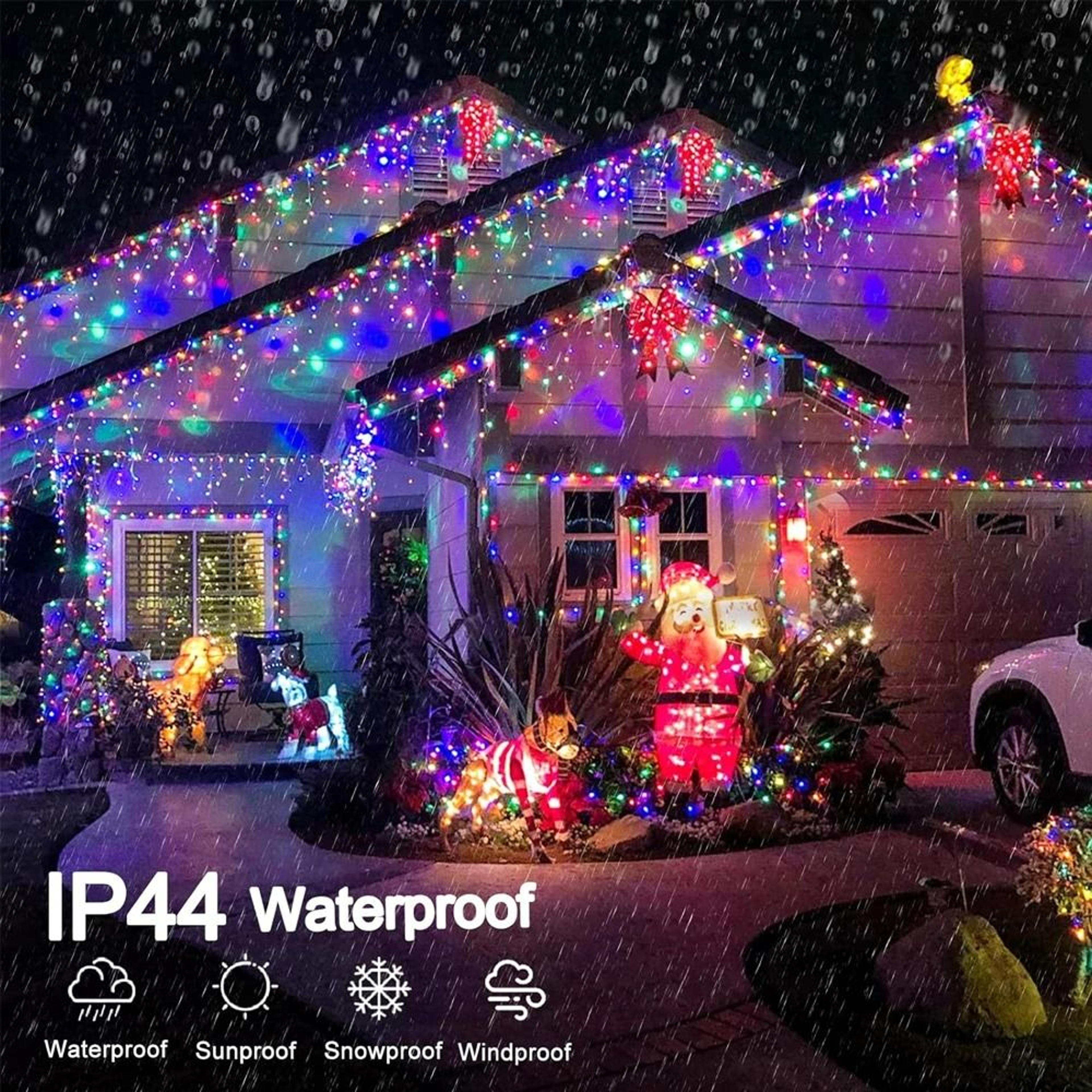 Architectural Roofline Droop LED Cascading Eaves Garland 0