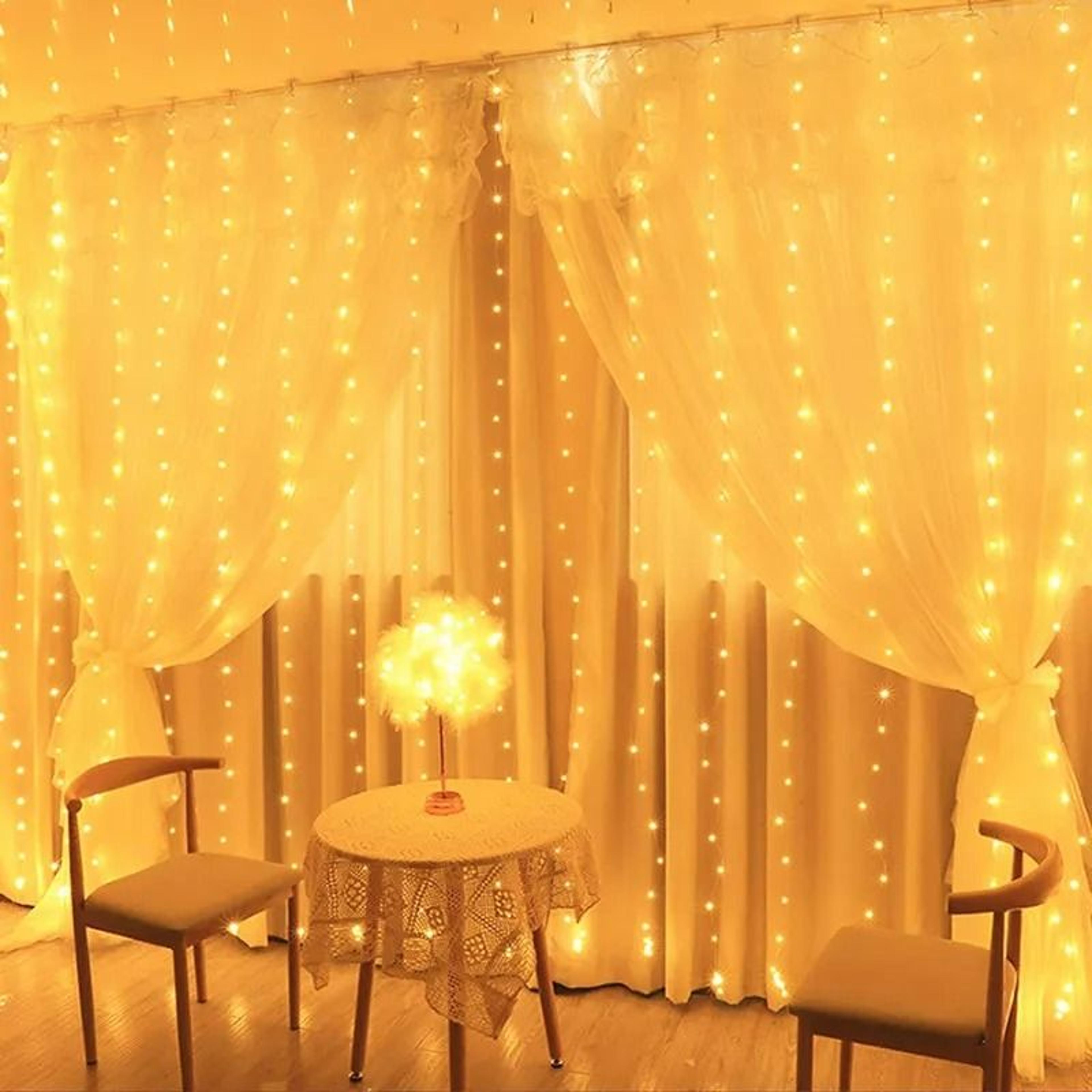 Elite Ambient Cascade Wave Wall LED Drapes Remote Control 7