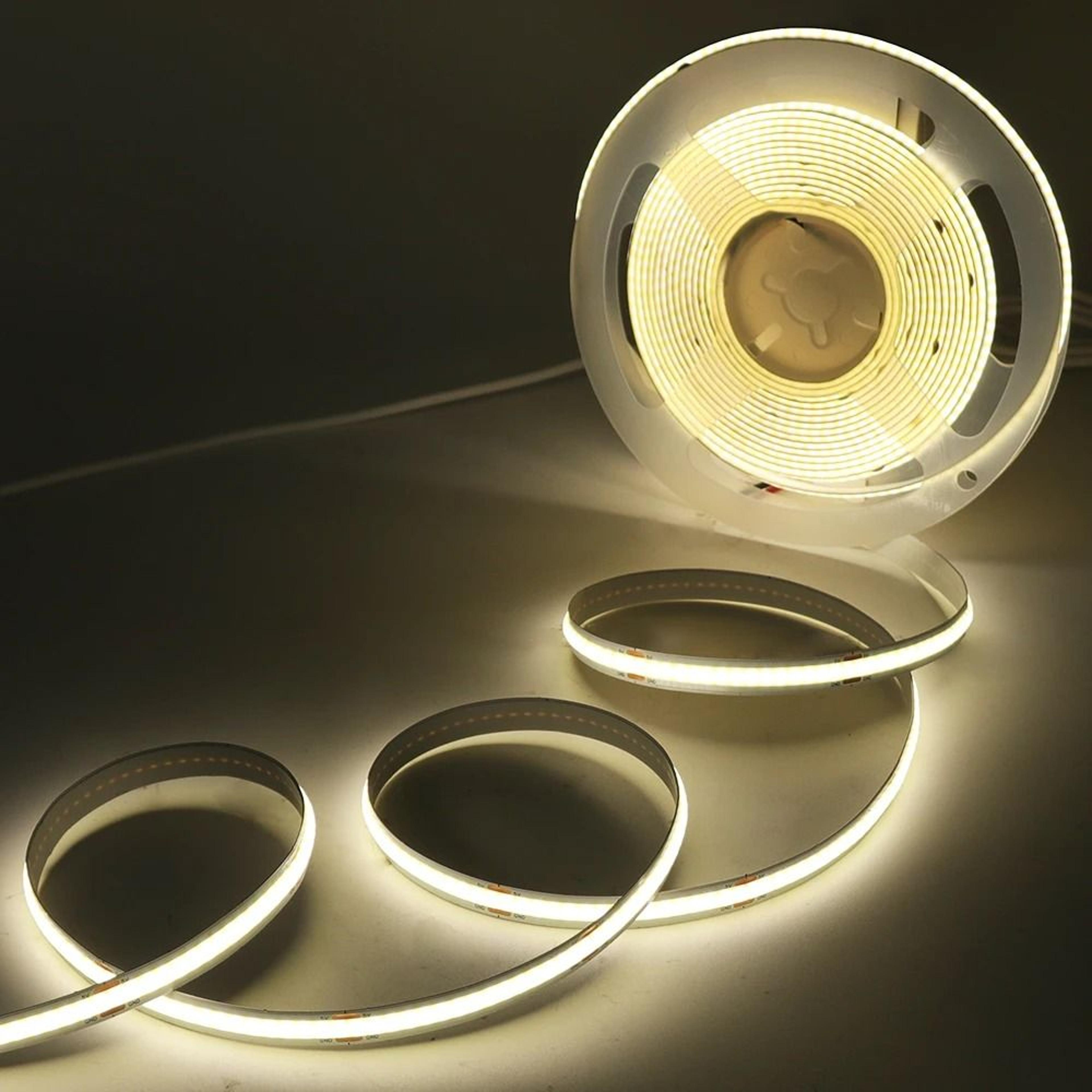 5V BatteryPowered Motion Sensor COB LED Strip Light 0