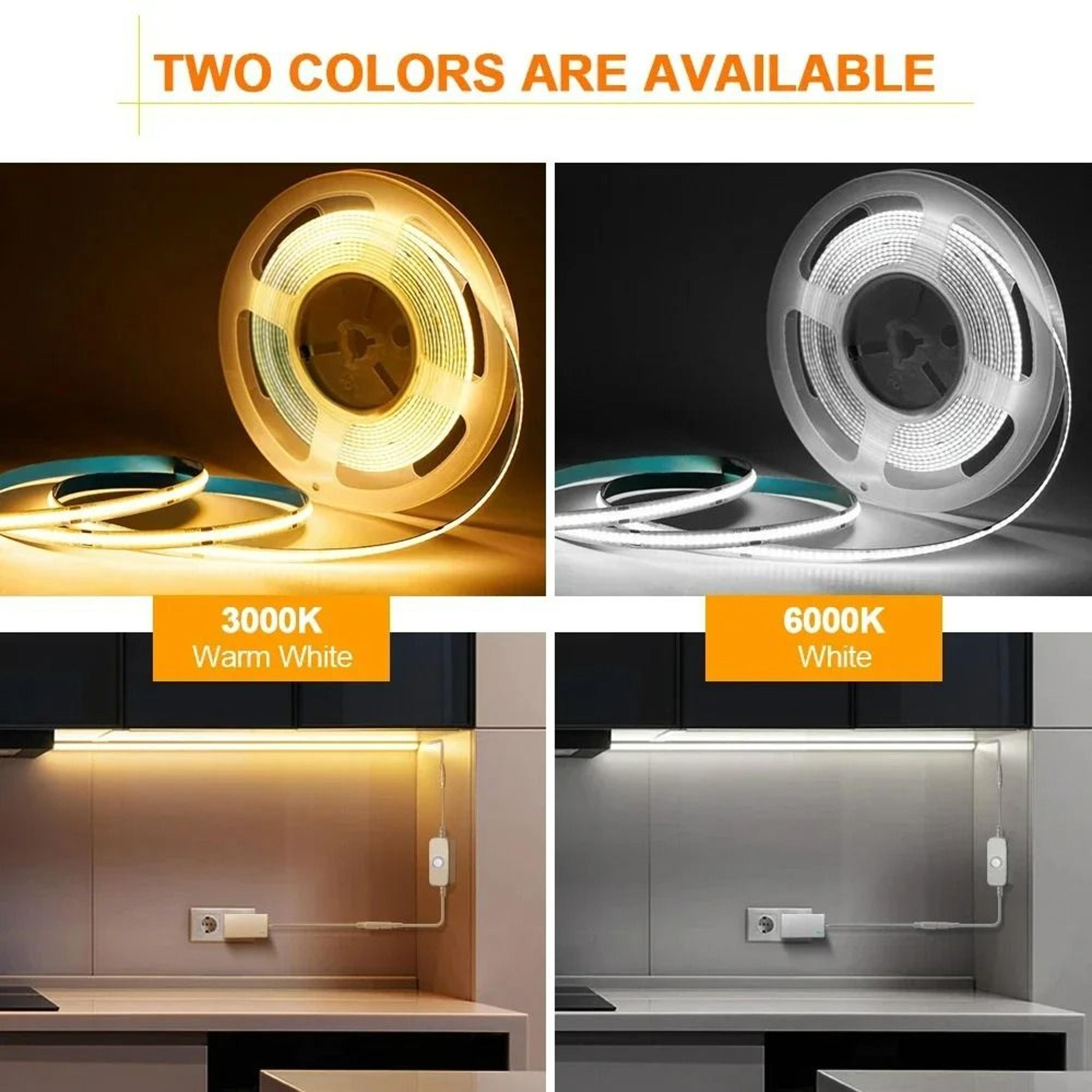 5V USB COB LED Strip Light With Touch Dimmer 6