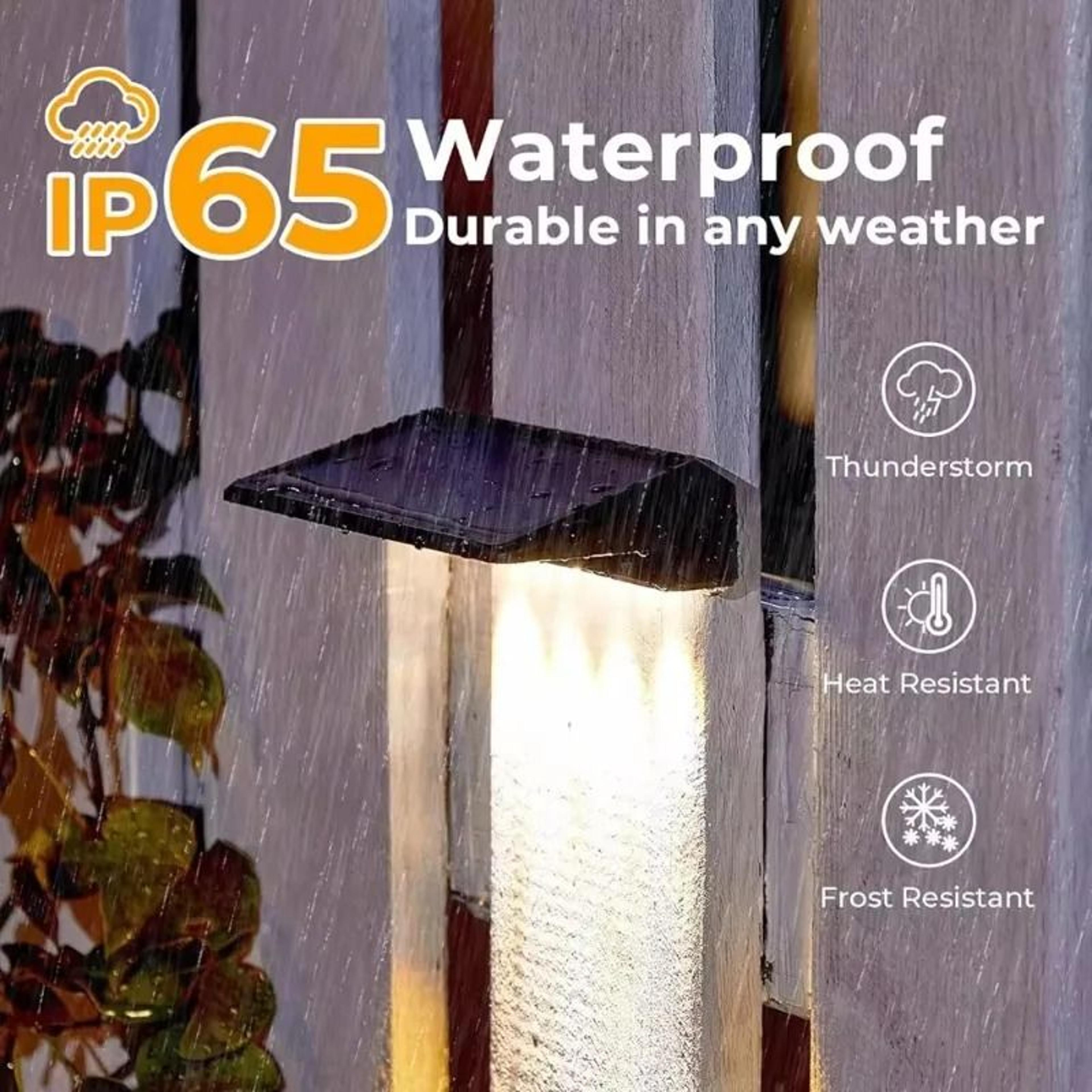 Solar Outdoor Waterproof Wall Lights 4Pack 3