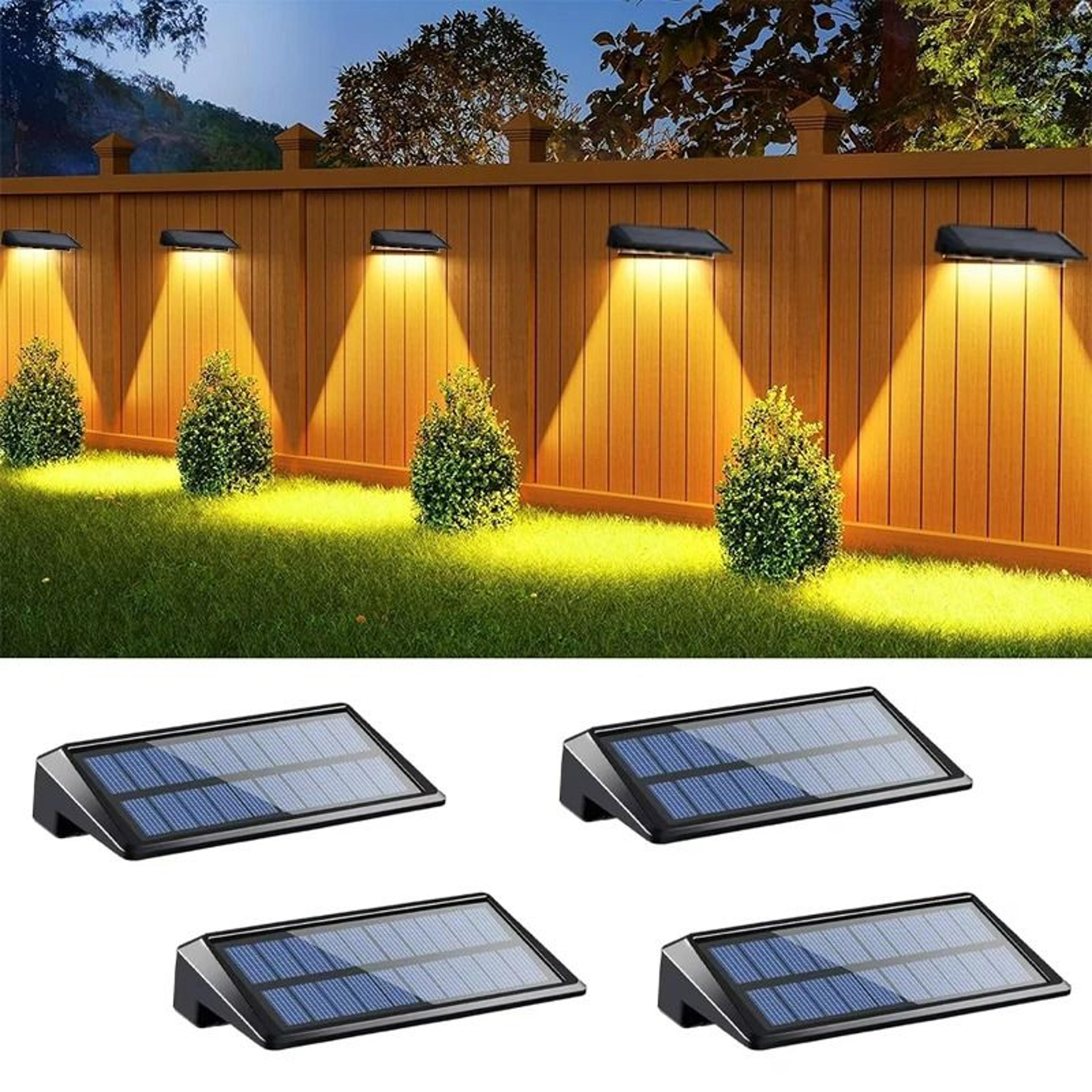 Solar Outdoor Waterproof Wall Lights 4Pack 1